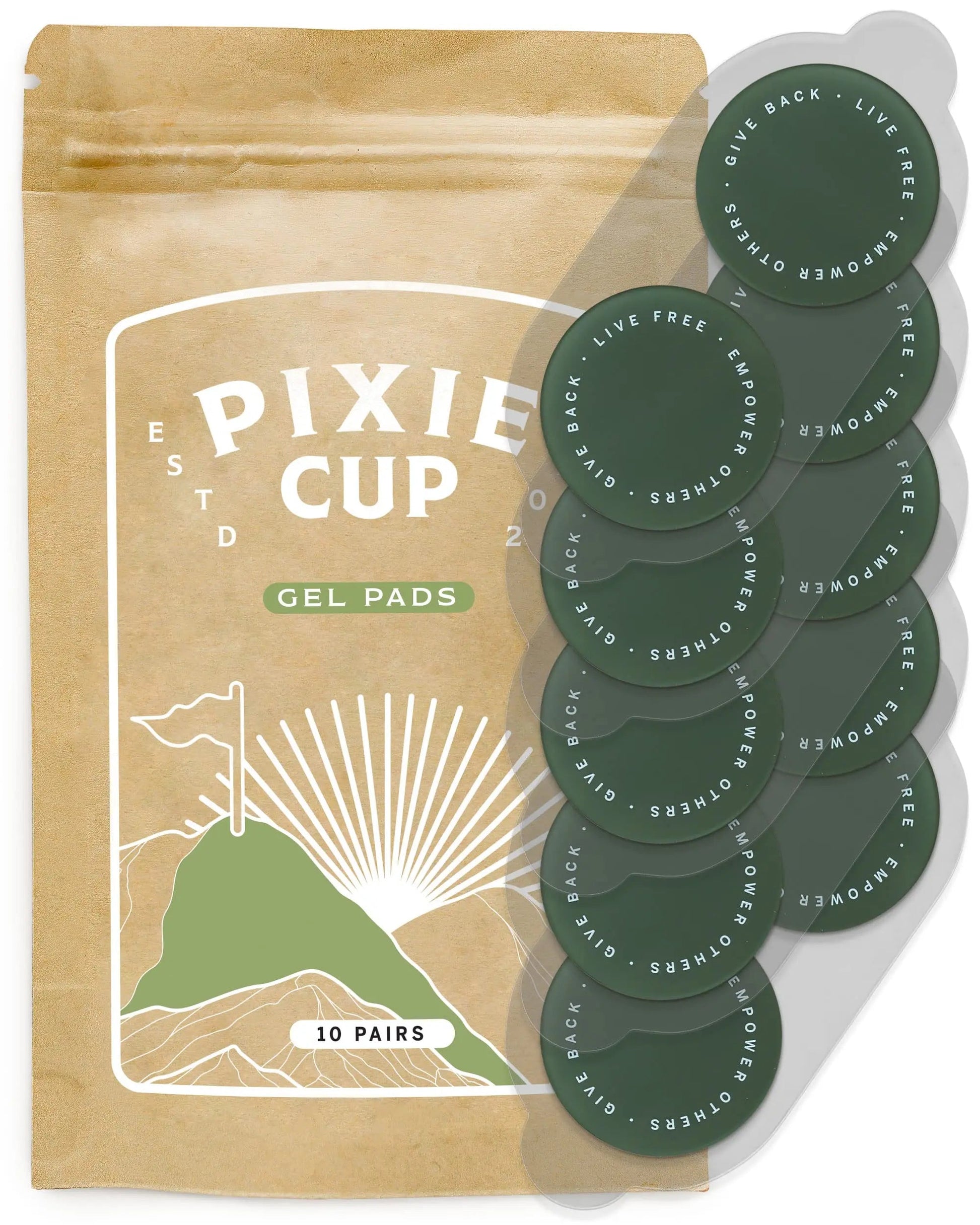 Pixie Pulse Replacement Pads - Replacement Gel Pads for Menstrual Cramps Unit - Pack of 20 (10 Pairs) Pixie CupAu supplements