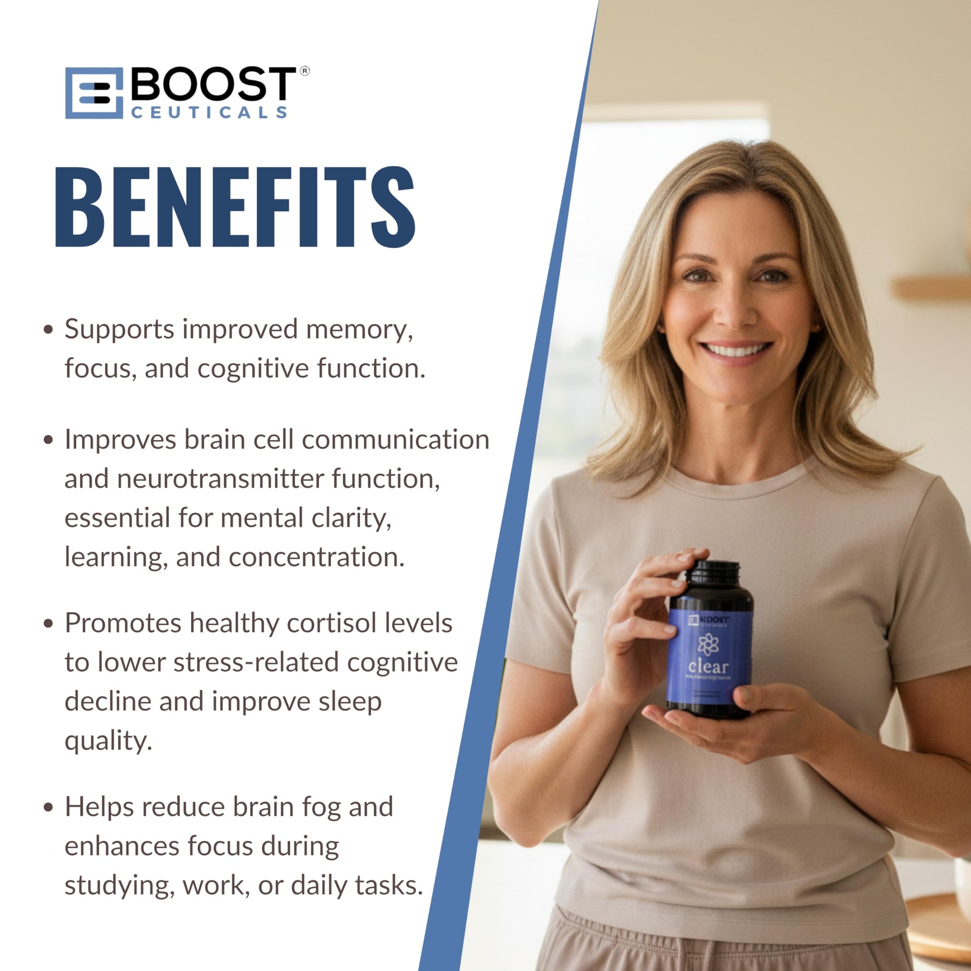 BoostCeuticals Phosphatidylserine 100mg with Ginkgo DMAE Gotu Kola - Memory, Stress & Cortisol Support, Cognitive Focus, Sleep Health, Brain Function Supplement, 90 Capsules BoostCeuticalsAu supplements