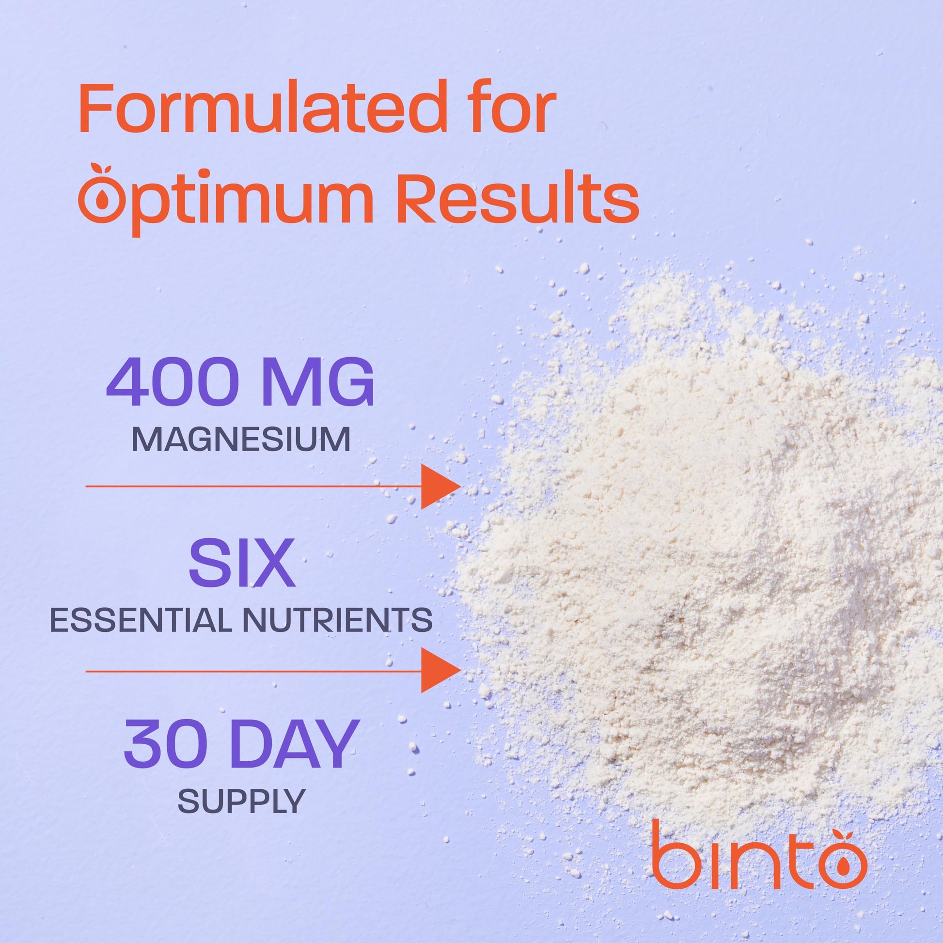 Binto Glow Down - Sleep Better & De-Stress with Our Berry Vanilla Magnesium Drink Mix, Made in USA, Sugar-Free, Preservative-Free, Gluten-Free Drink Mix (60 Day Supply) BintoAu supplements