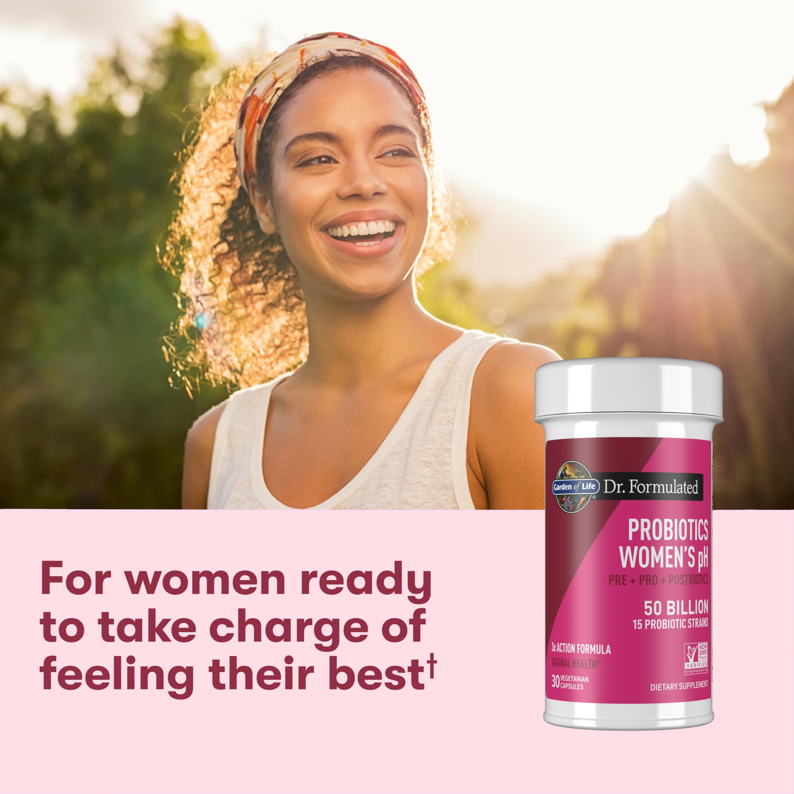 Garden of Life Dr Formulated Once Daily 3-in-1 Complete Prebiotics, Postbiotics & Probiotics for Women, PRE + PRO + POSTBIOTIC Supplement for Women’s Digestive, Immune & Vaginal Health, 30 Day Supply Garden of LifeAu supplements