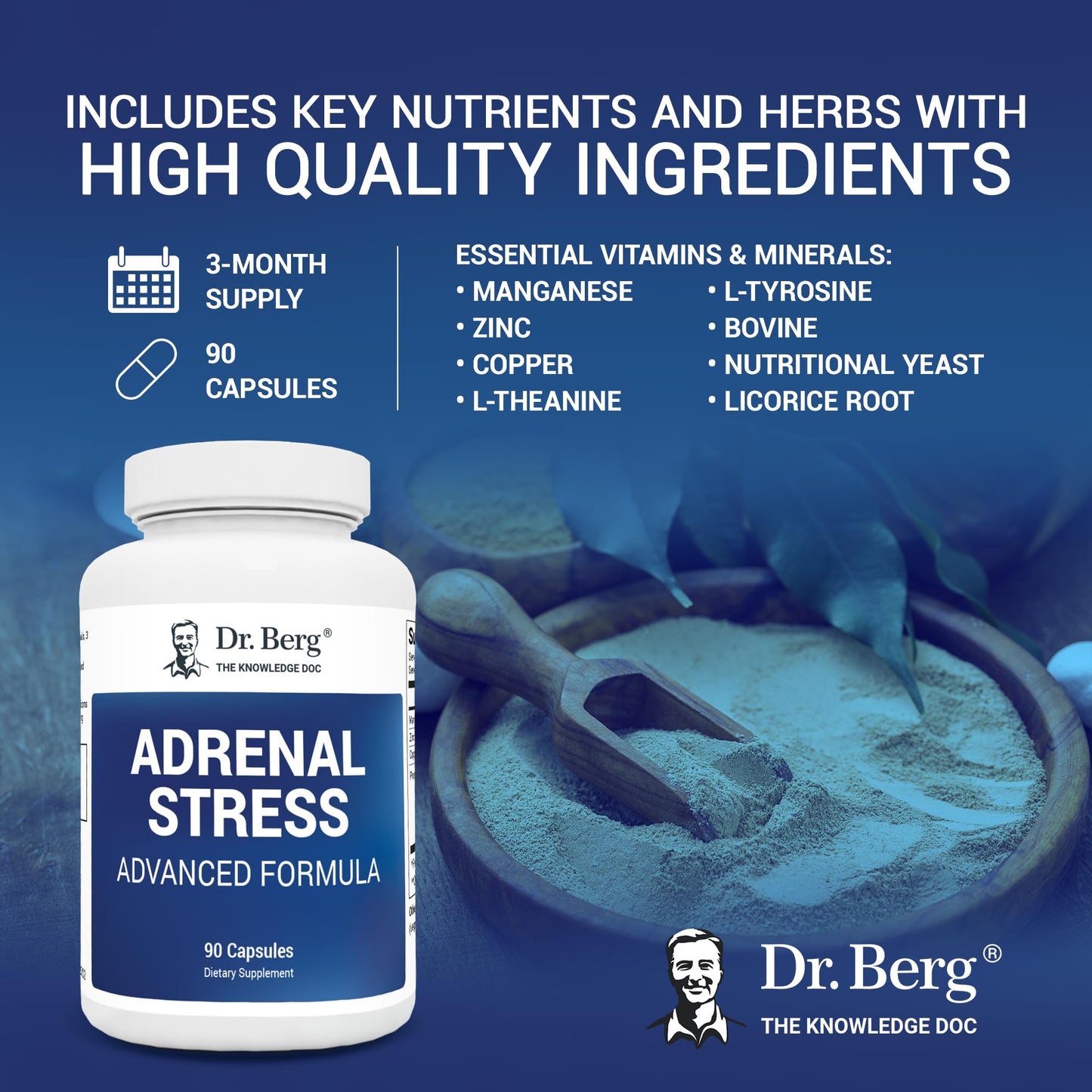 Dr. Berg’s Adrenal Stress Advanced Formula - Adrenal Support Supplements for Stress Dr. Berg NutritionalsUS supplements