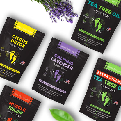 Calming Lavender Foot Soak with Epsom Salt, Made in USA, Foot Soak Soothes Sore Tired DAILY REMEDYUS supplements