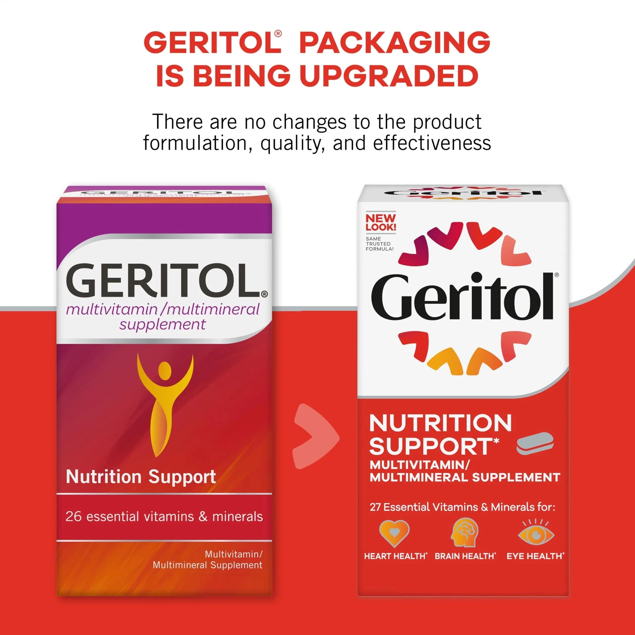 Geritol, Multivitamin Supplement, Contains Antioxidants, Vitamins B, C, E & D and Iron, 27, Minerals, Gluten-Free GeritolAu supplements