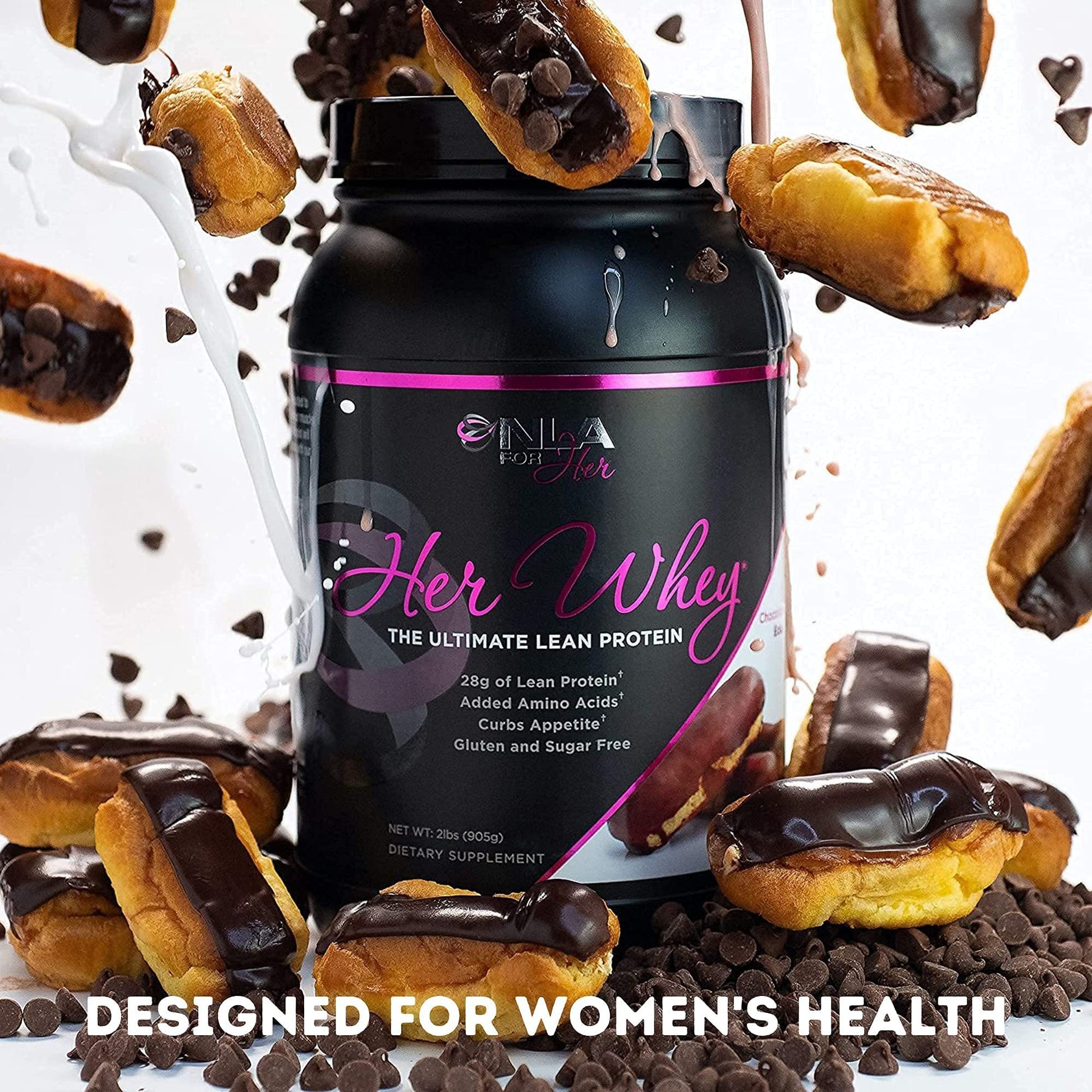 NLA for Her Pre/Post Workout Stack (Includes Her Whey Chocolate Éclair and Uplift Pre NLA for HerAu supplements