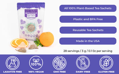 Skinny Botanicals Evening Detox Tea for Body Cleanse All Natural - Laxative-Free Skinny BotanicalsUS supplements