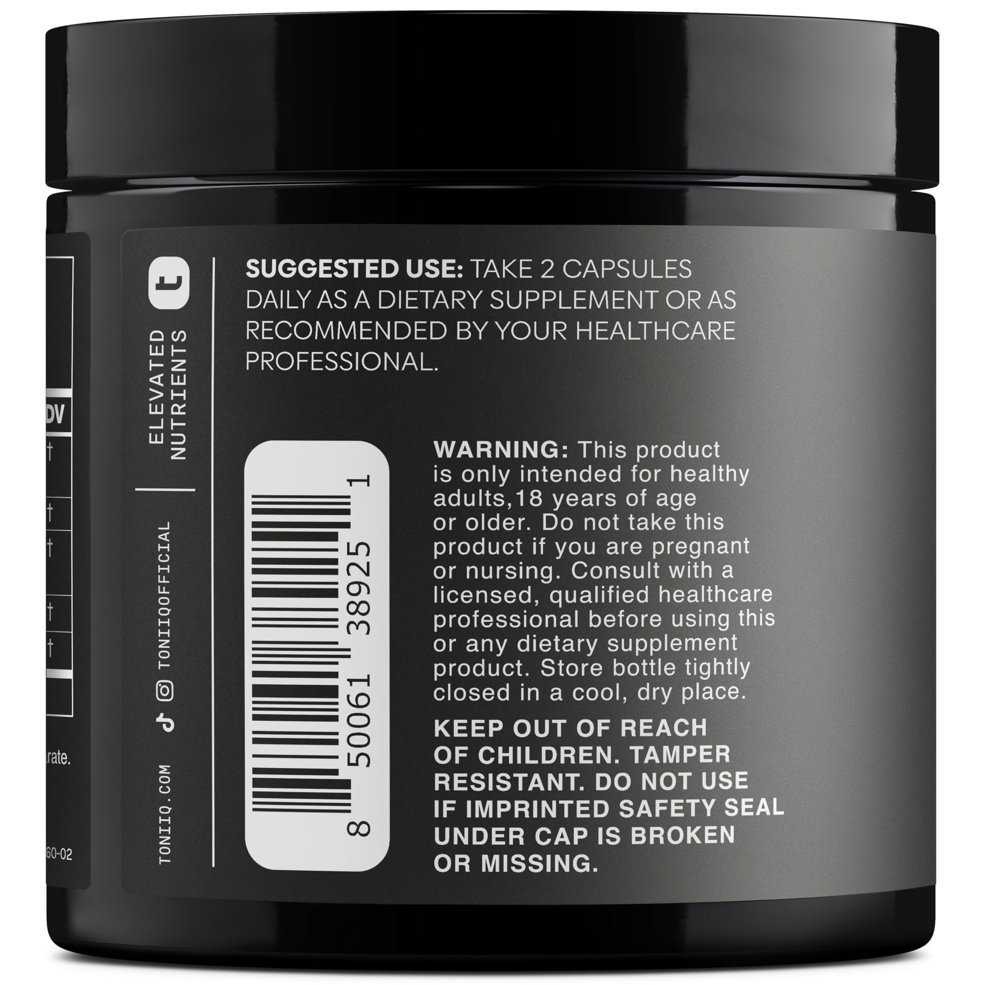 Toniiq Dihydroberberine Supplement - Ultra High Potency 1,000mg Formula with GlucoVantage, 10:1 Ceylon Cinnamon & 50:1 Milk Thistle - Third-Party Lab Tested ToniiqAu supplements