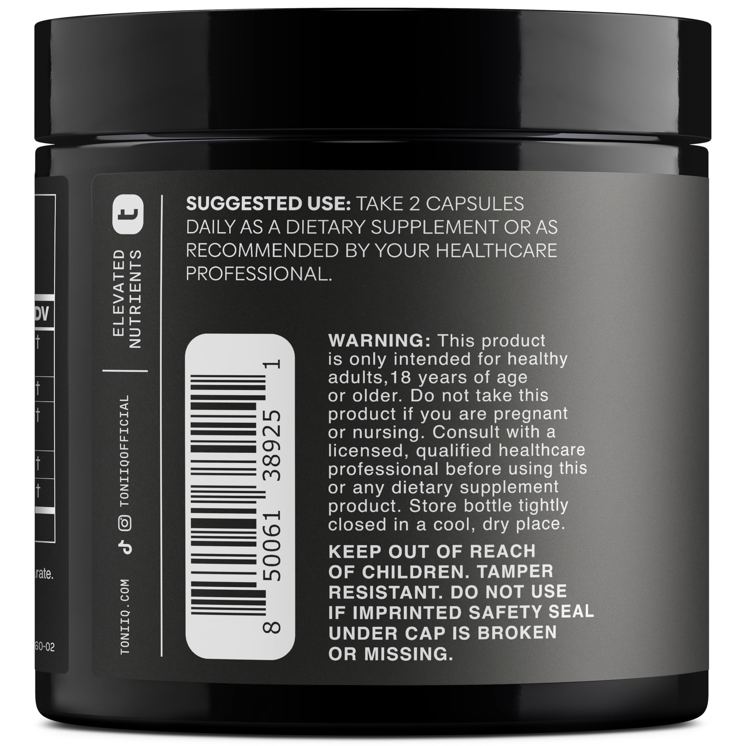 Toniiq Dihydroberberine Supplement - Ultra High Potency 1,000mg Formula with GlucoVantage, 10:1 Ceylon Cinnamon & 50:1 Milk Thistle - Third-Party Lab Tested ToniiqAu supplements