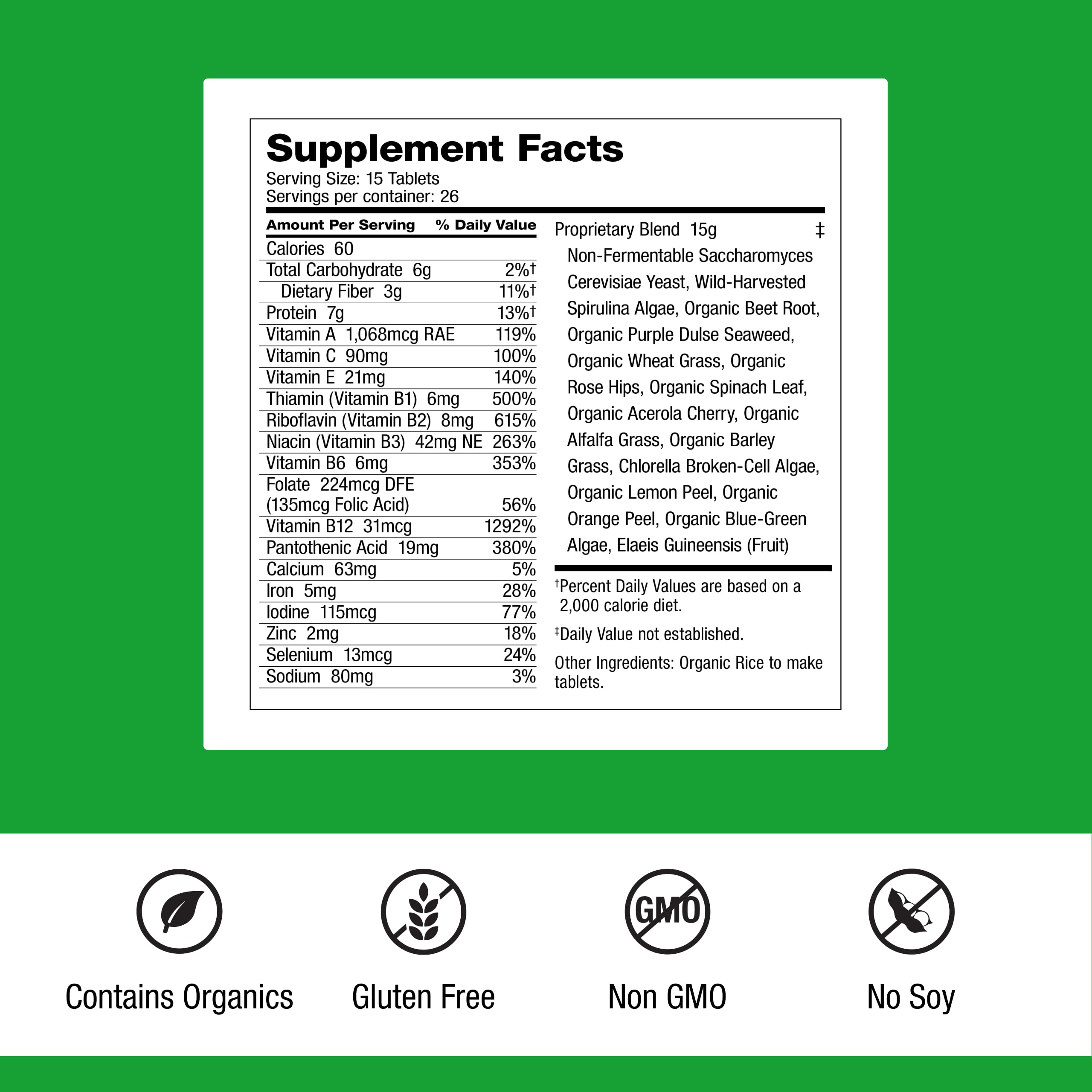 Dr. Schulze's SuperFood Plus - Everyday Superfood Supplement to Support Overall Wellness - Clean, Quality Nutrition - Supports Metabolism & Daily Energy - Gluten-Free & Dairy-Free - 390 Tablets Dr. Schulze'sAu supplements