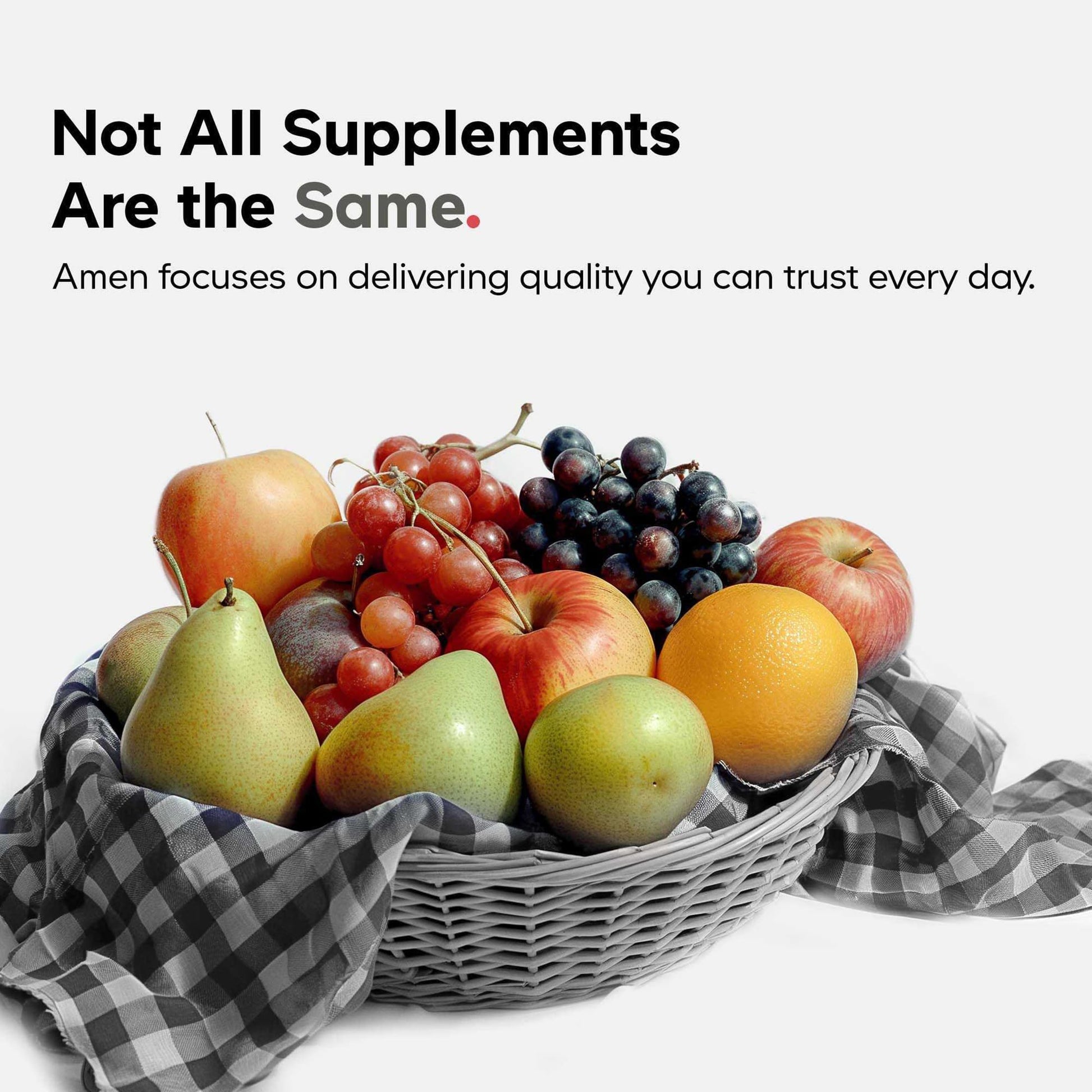 Amen Fruits + Veggies Vitamins Bundle, Raw Whole Food Multivitamin Capsules, Greens Vegetables, Red Fruits & Berries Vegan Blend, Fibers + Phytonutrients Superfood Minerals Supplement, Non-GMO, 180 ct AmenAu supplements