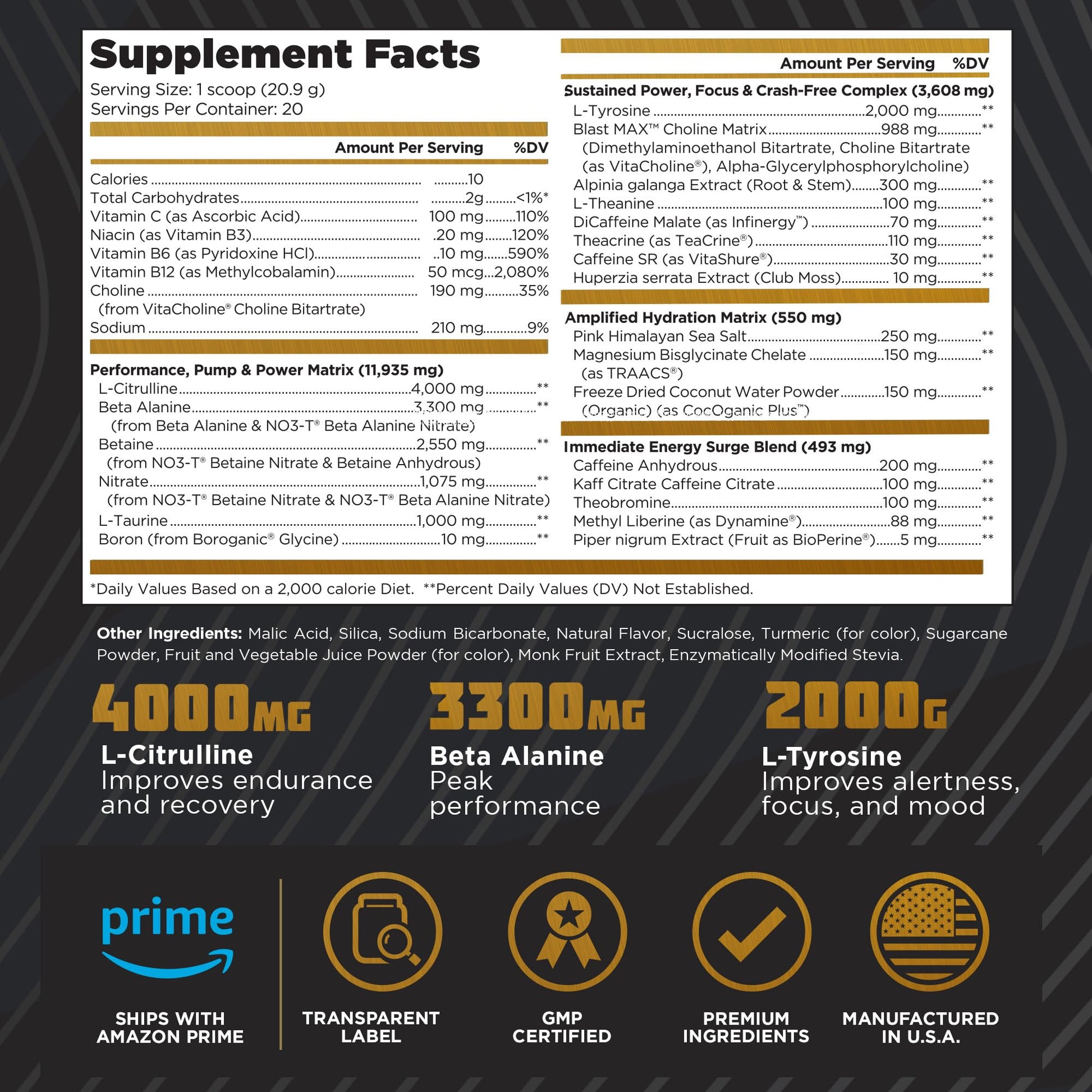 BLAST MAX – High-Stim Pre-Workout Powder – Highly Acclaimed Fully Stacked Pre Workout Old School LabsAu supplements