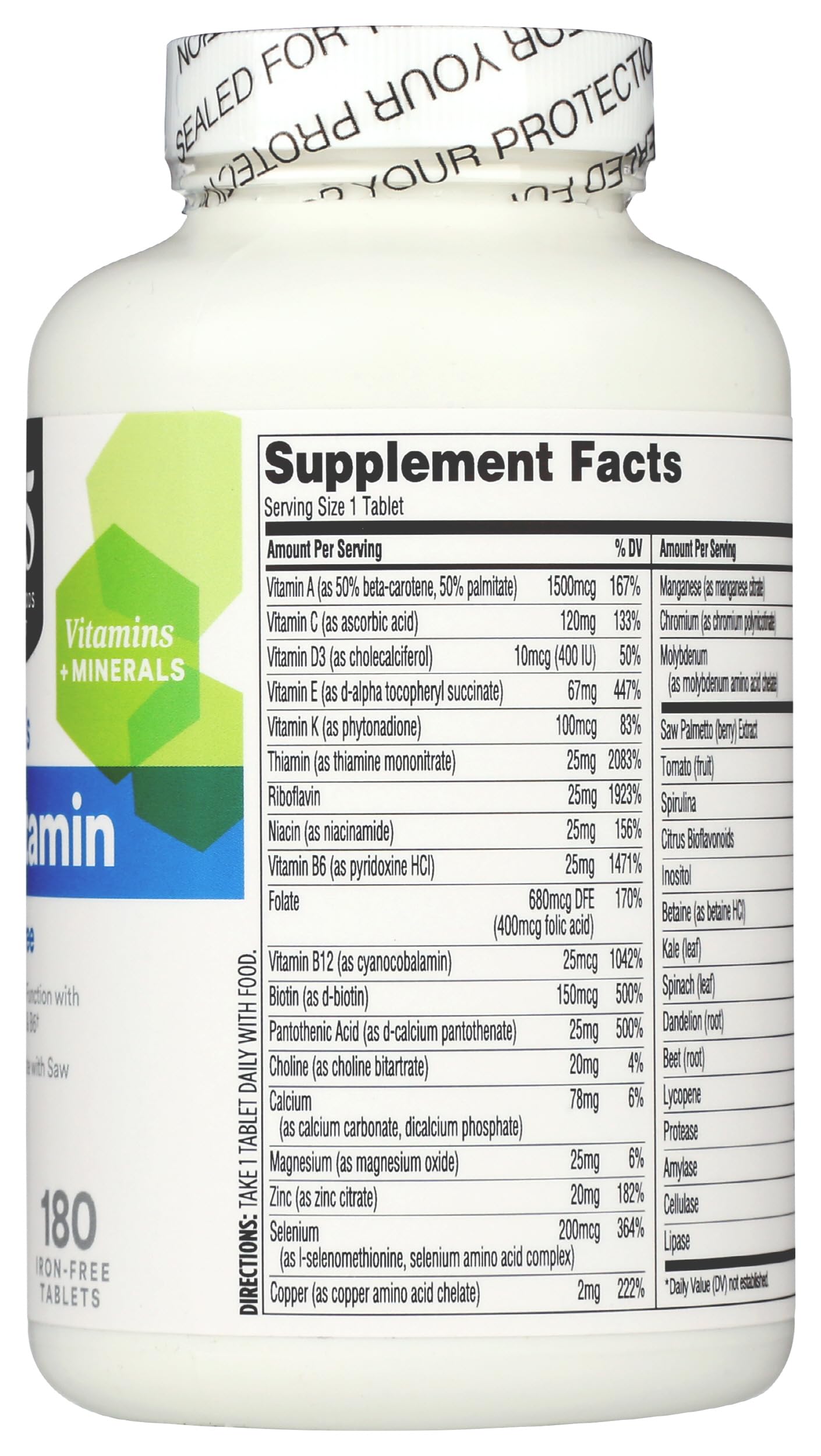 365 by Whole Foods Market, Men's One Daily Multivitamin Tablets, 180 Count 365 by Whole Foods MarketAu supplements