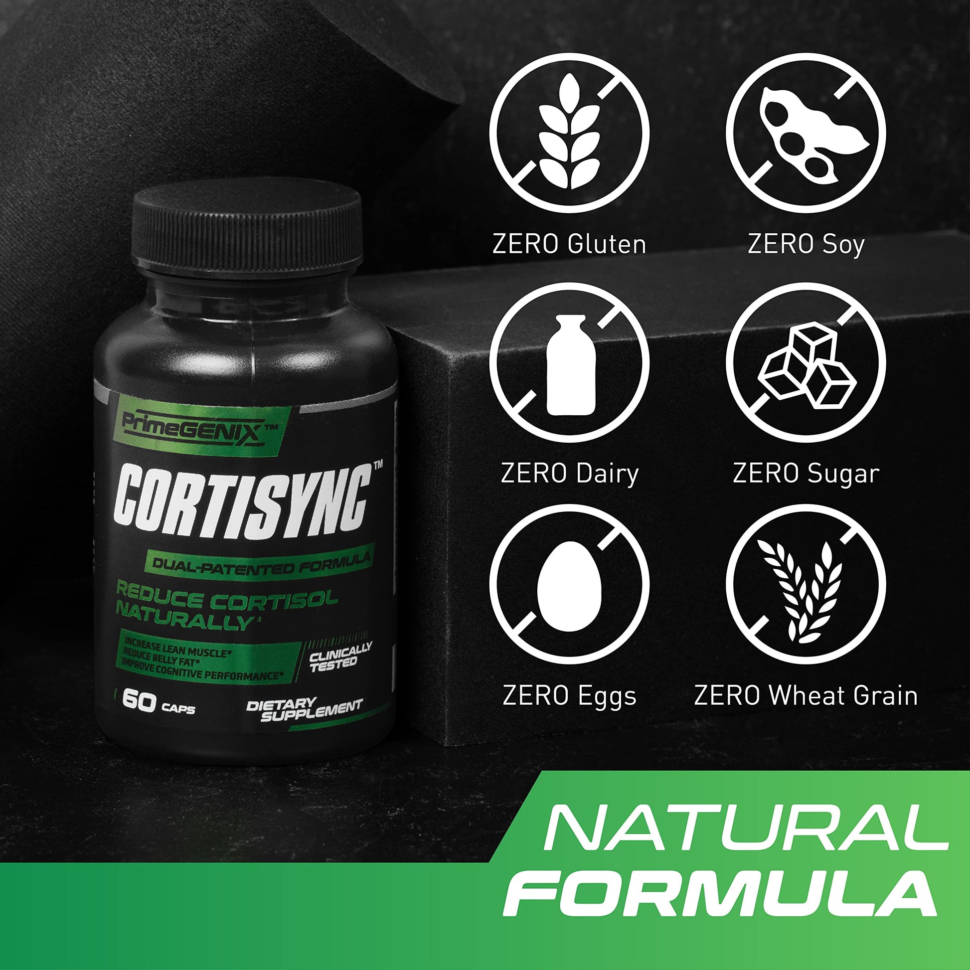 PrimeGENIX CortiSync | Reduce Cortisol | Increase Energy | Improve Focus | Organic PrimeGENIXAu supplements