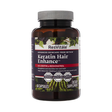 ResVitále Keratin Hair Enhance - Keratin Supplement for Hair Growth - 60 Capsules ResVitaleAu supplements