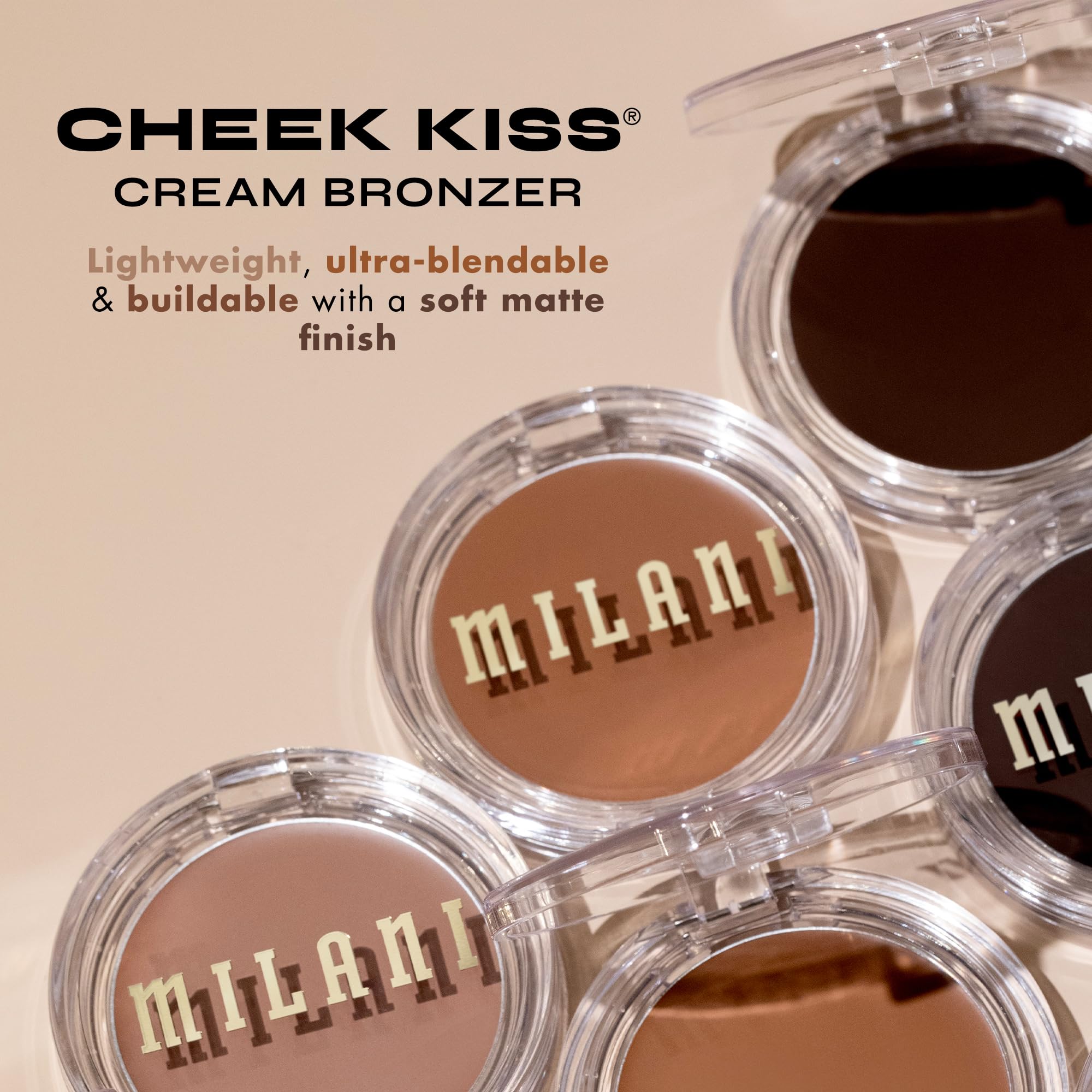 Milani Cheek Kiss Cream Bronzer, 110 - Hey Honey, Vegan & Cruelty-Free, Made in Korea, Lightweight Glow, Soft Matte Finish MilaniAu supplements