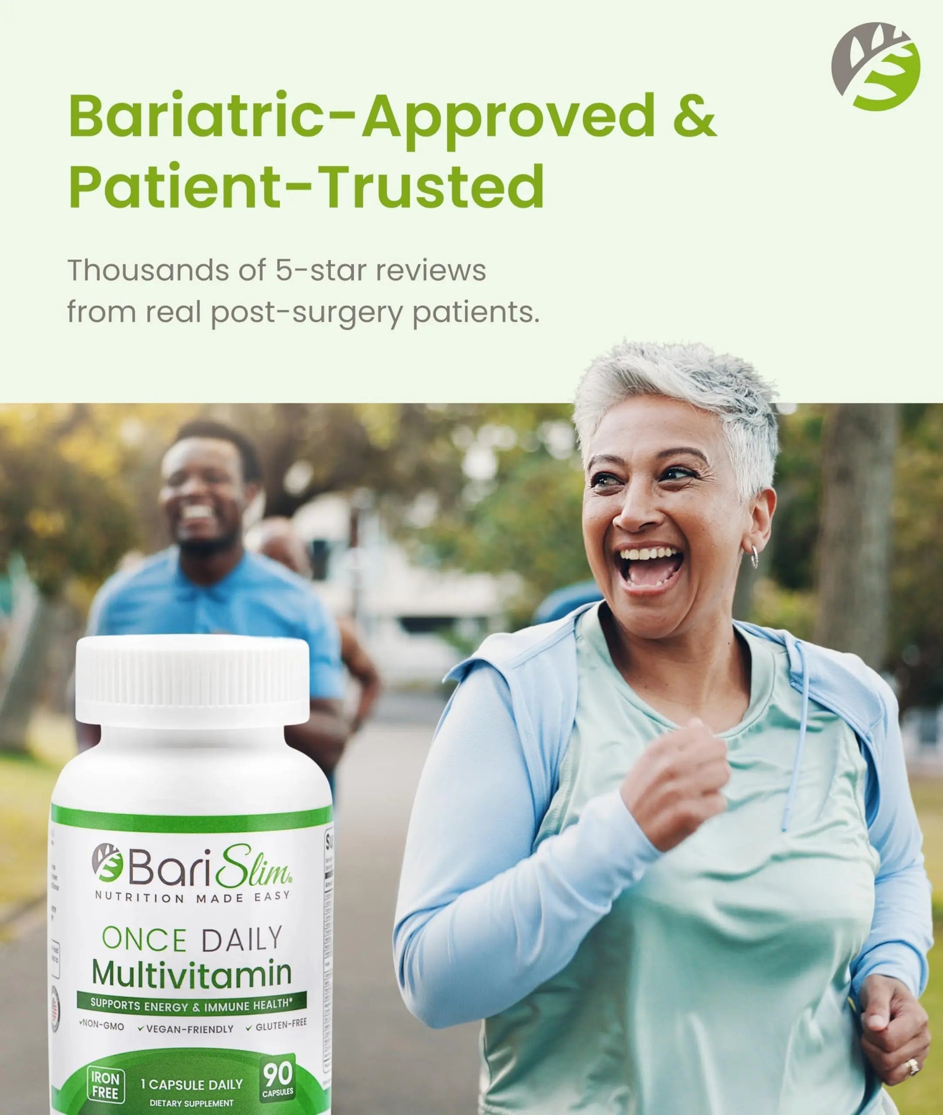 BariSlim Once Daily Bariatric Multivitamin Capsule - Iron-Free Formula - Bariatric Vitamin and Supplement for Post Surgery BariSlimAu supplements