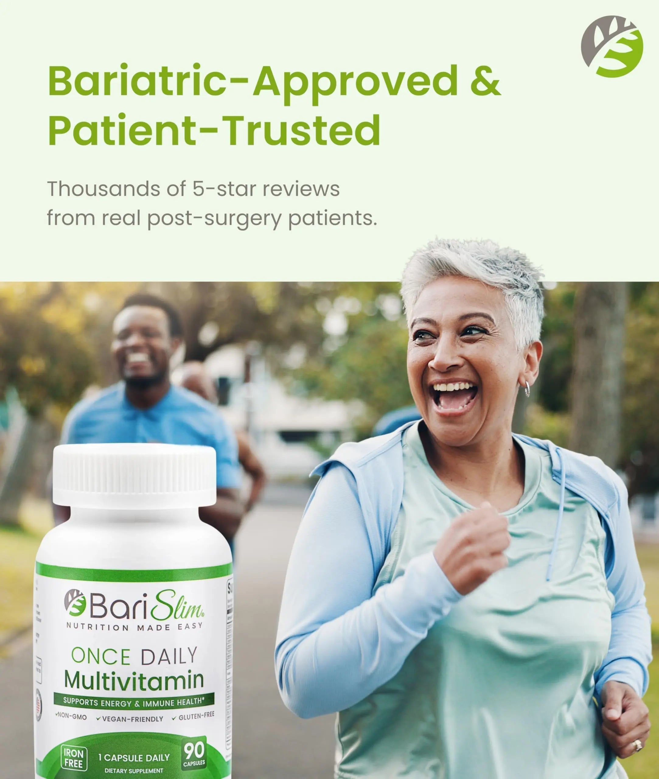 BariSlim Once Daily Bariatric Multivitamin Capsule - Iron-Free Formula - Bariatric Vitamin and Supplement for Post Surgery BariSlimAu supplements