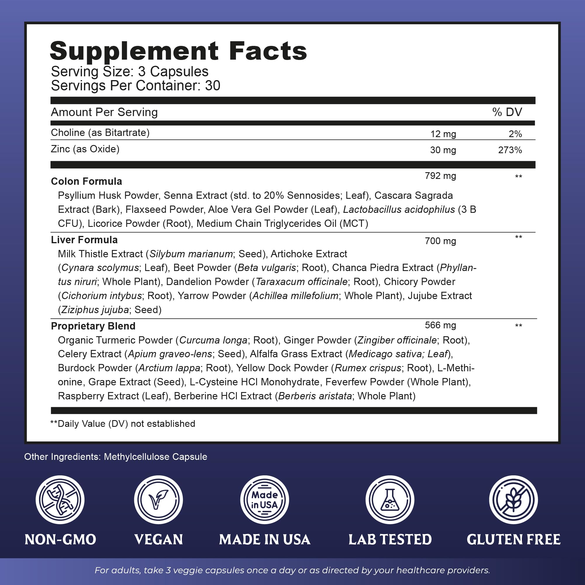 Liver Cleanse Detox & Repair with Colon Cleanse - Milk Thistle, Dandelion Root, Psyllium Husk Fiber NutrebAu supplements