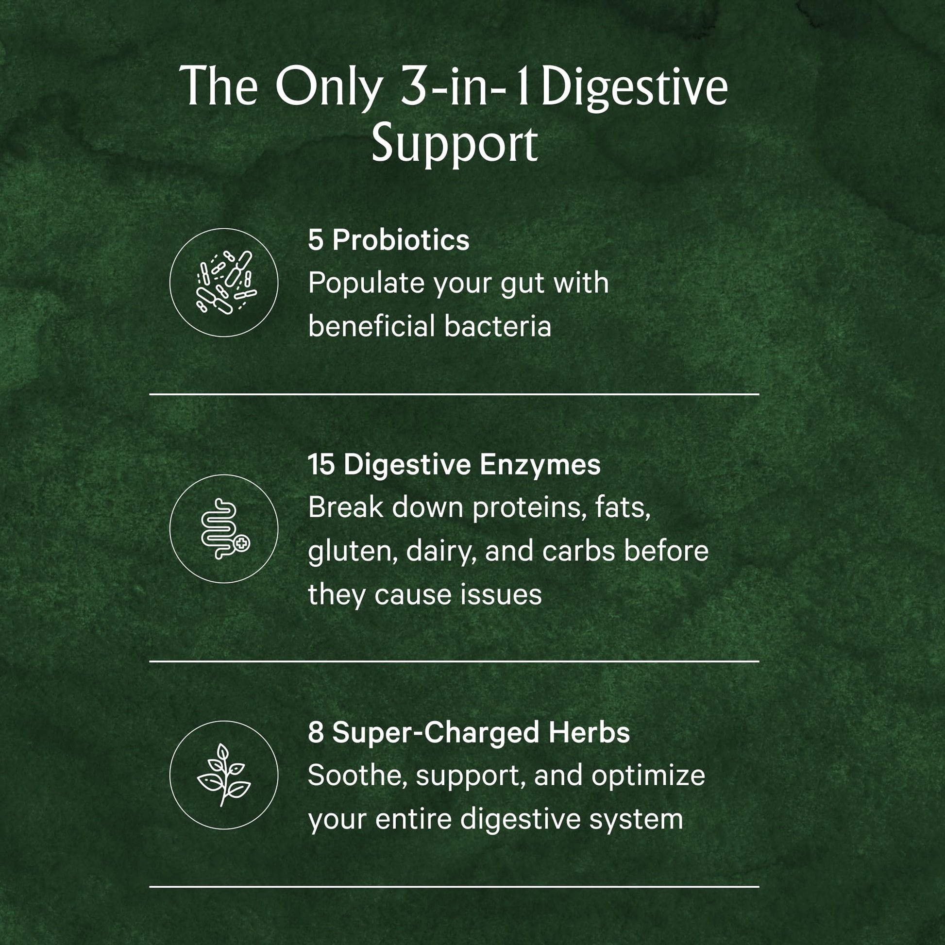Juna Digestive Enzymes + Probiotic — 3-in-1 Daily Gut Support for Bloat Relief, Smooth Digestion & Microbiome Balance | 15 Enzymes, 5 Probiotics, 8 Botanicals | Vegan, 3rd-Party Tested | 60 Capsules JunaAu supplements