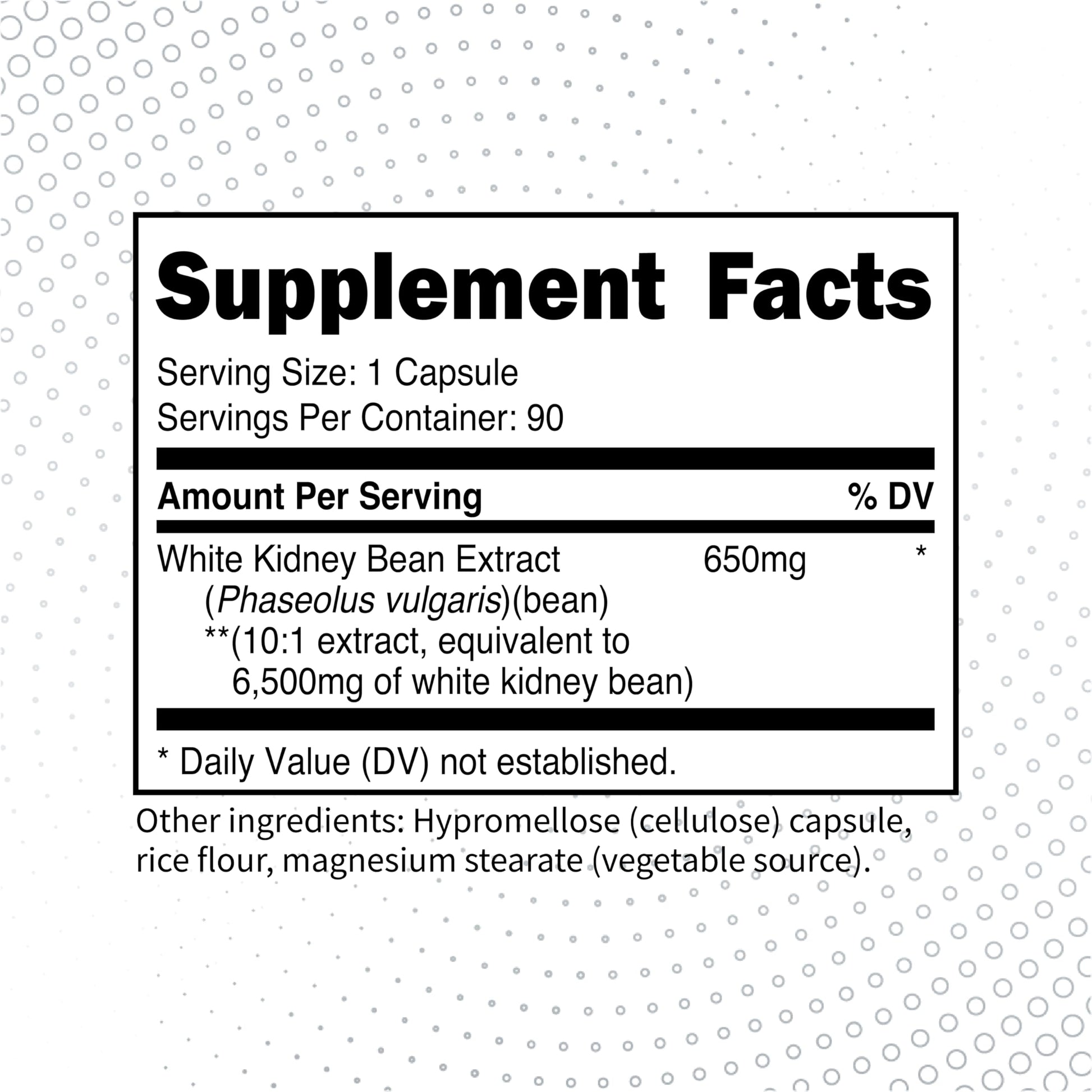 Type Zero Clean White Kidney Bean Capsules (6,500 MG Equivalent Per Serving, 90 Count) - Non-GMO, Gluten Free Type ZeroUS supplements