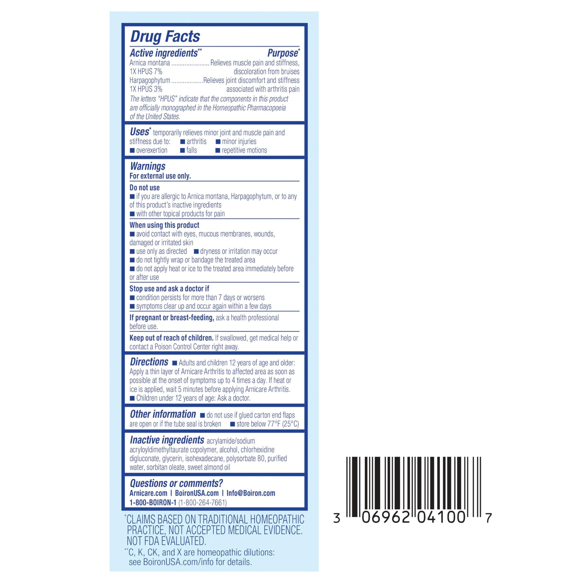 Boiron Arnicare Arthritis Cream for Pain Relief of Knees, Hands, Wrists, Elbows, Joints & Muscles – Quickly Absorbed & Fragrance-Free – 5 oz (2 Pack of 2.5 oz) BoironAu supplements