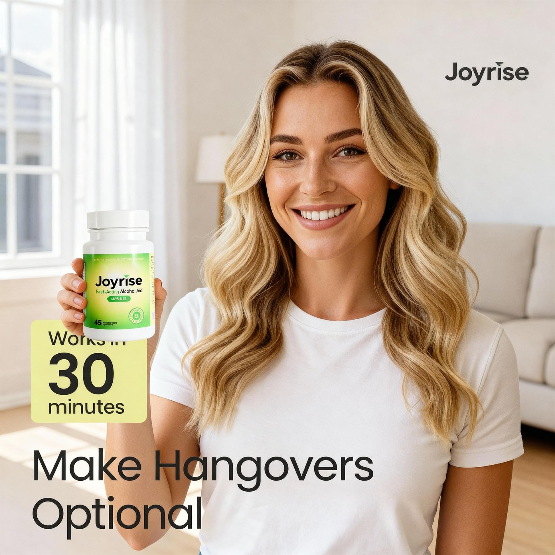 Joyrise® After Drinking Aid – Fast Acting Capsules with DHM – Alcohol Metabolism Support, Liver Health, Rapid Bioavailability & Body Replenishment – 45 Capsules (15 Servings) JoyriseAu supplements