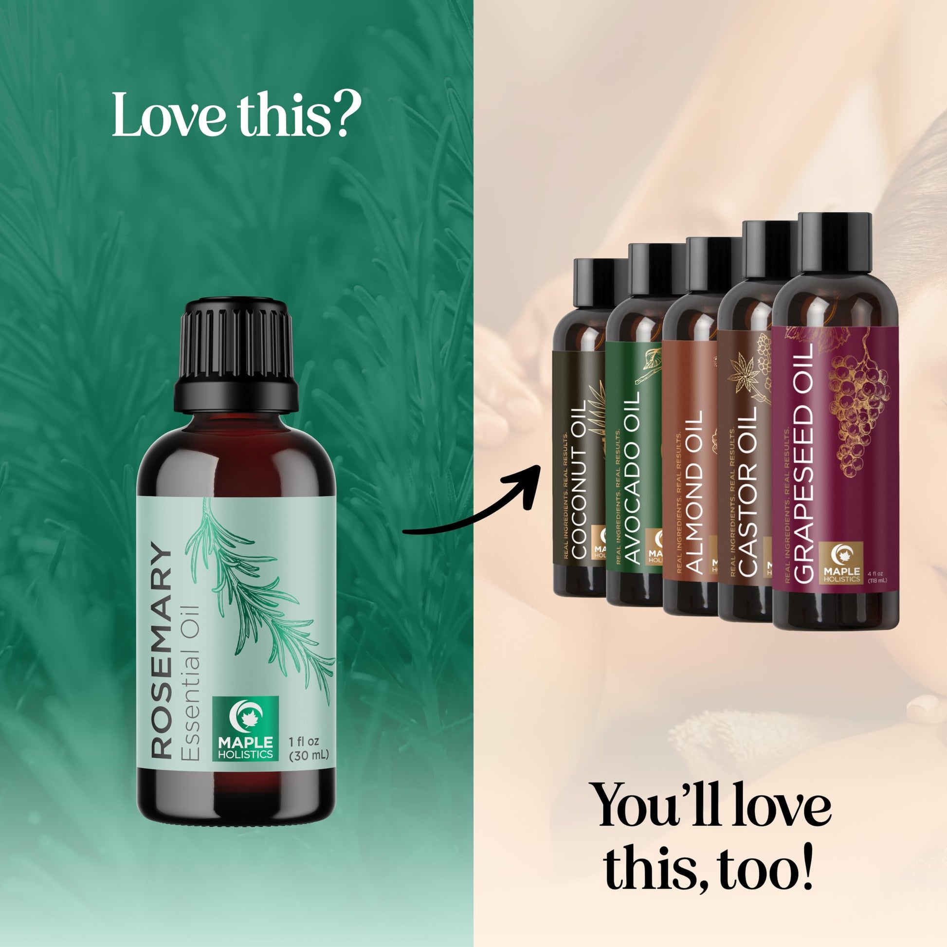 Pure Rosemary Essential Oil for Aromatherapy - Pure Rosemary Oil for Hair Skin and Nails Maple HolisticsAu supplements