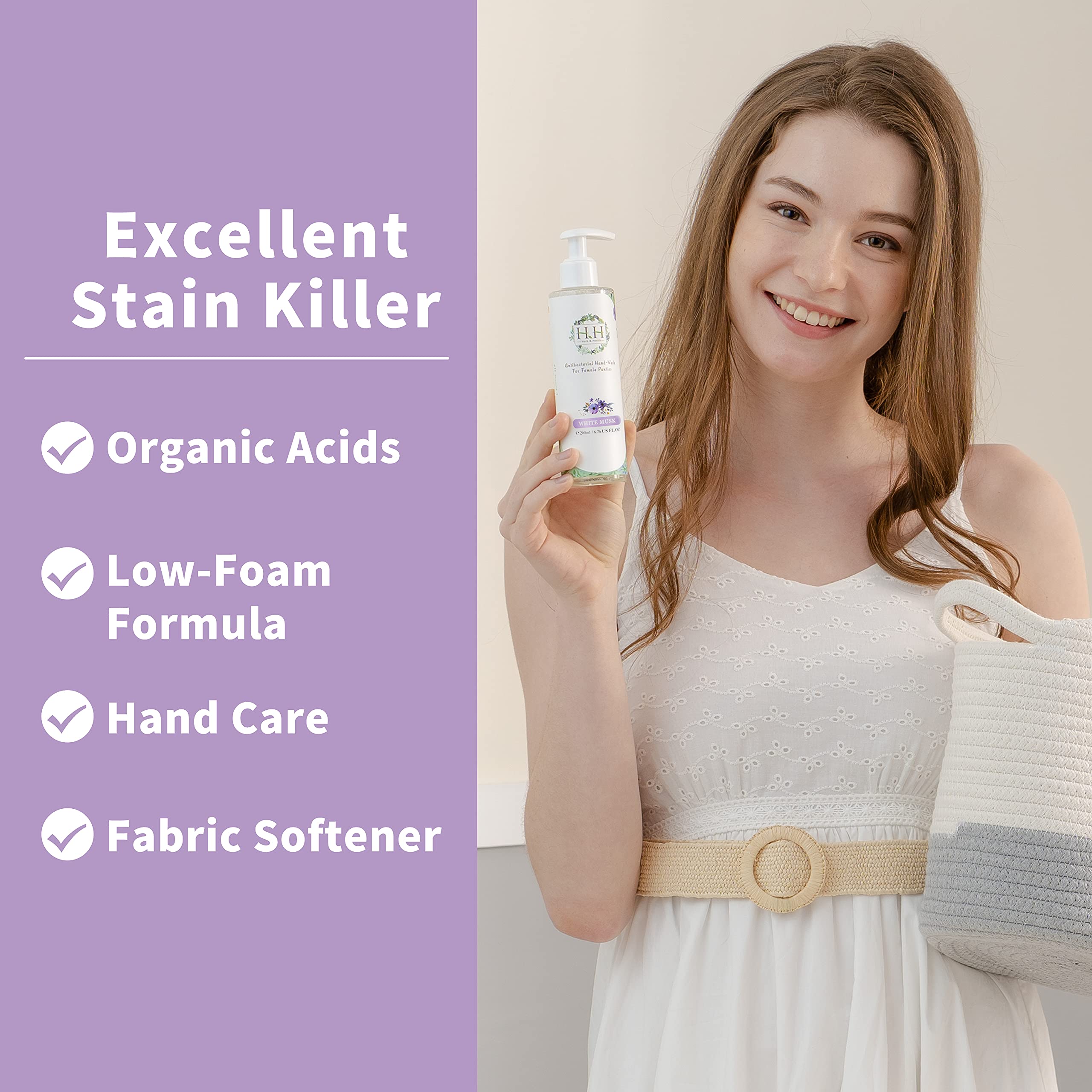 Feminine Wash+Panties Stain Remover Detergent - Natural Essential Oil Scent Vaginal Wash Women HH Herb & HealthAu supplements
