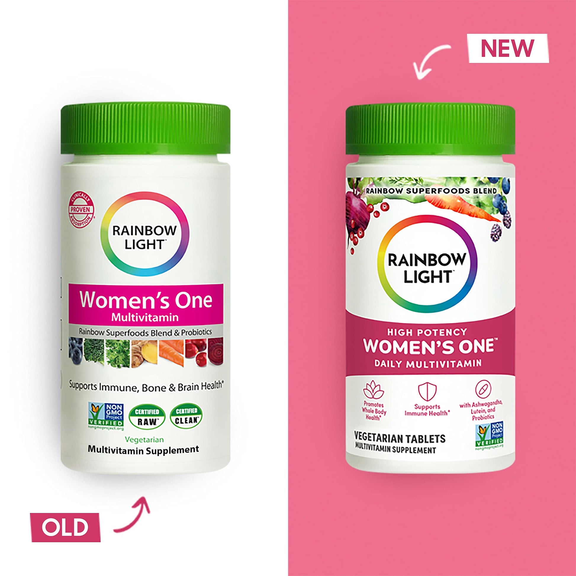 Rainbow Light Multivitamin for Women, Vitamin C, D & Zinc, Probiotics, Women’s One Rainbow LightAu supplements