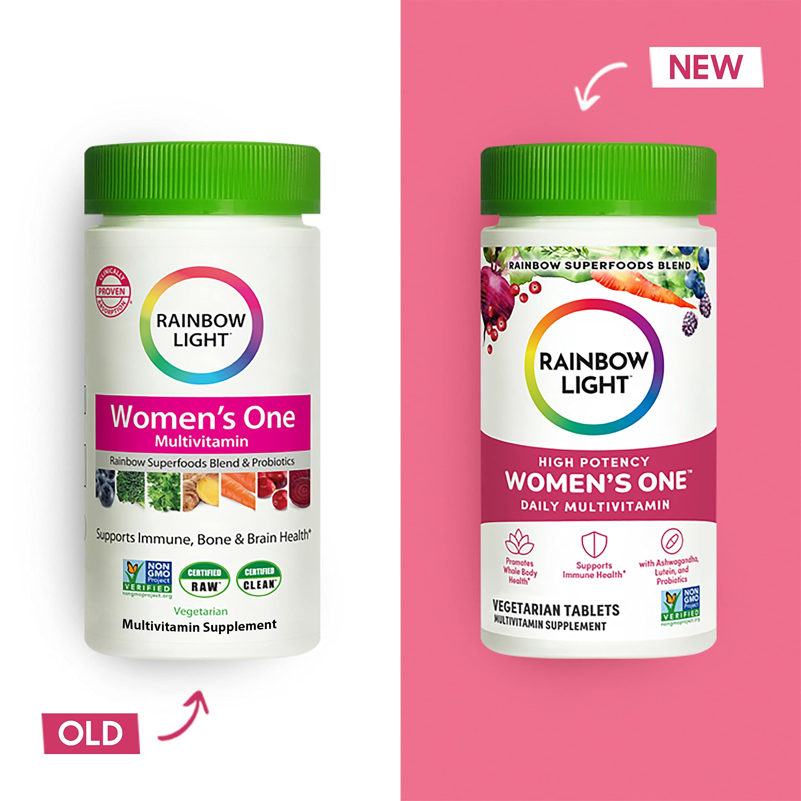 Rainbow Light Multivitamin for Women, Vitamin C, D & Zinc, Probiotics, Women’s One Rainbow LightAu supplements