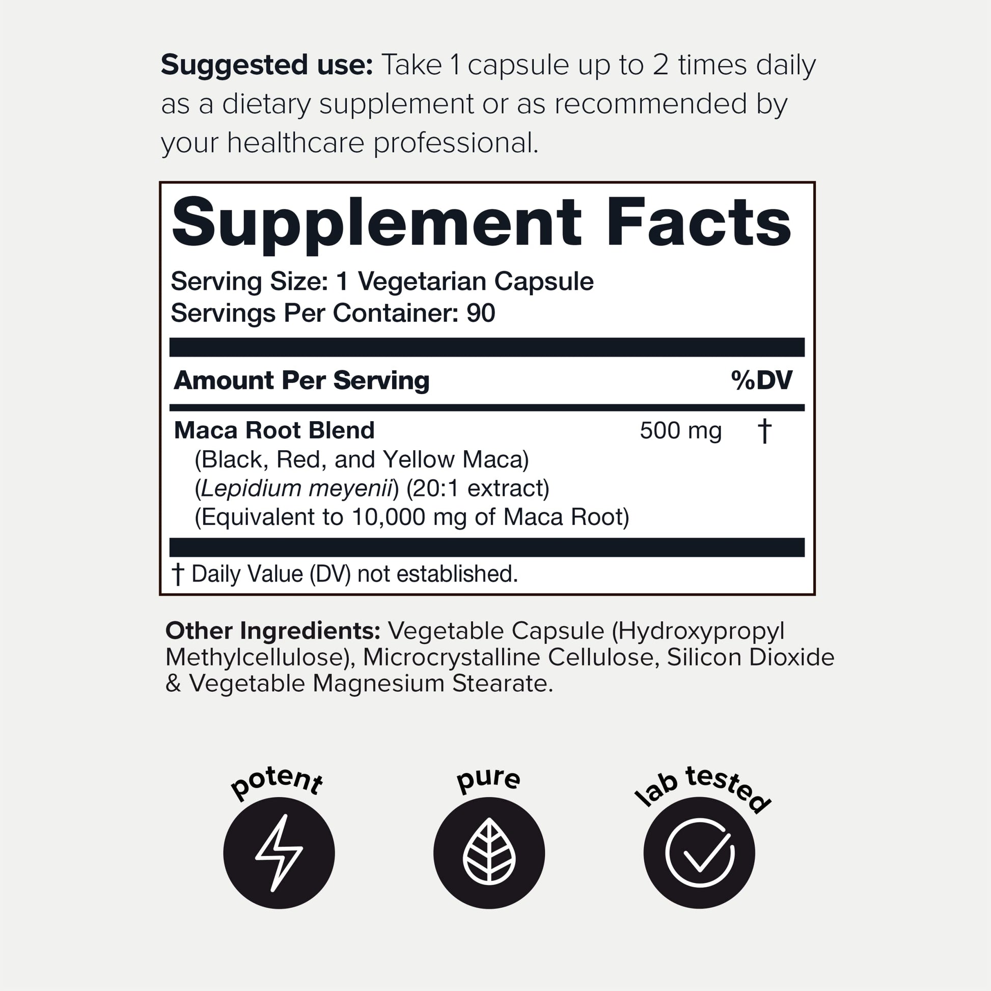 Toniiq 10,000mg 20x Concentrated Extract - Single Origin Wildcrafted Maca Root Capsules ToniiqUS supplements