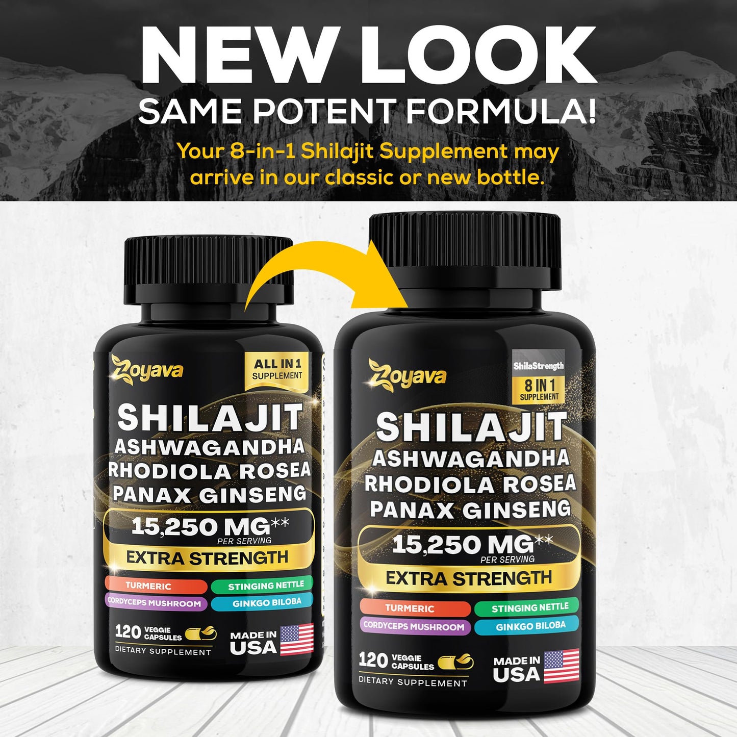 Zoyava Shilajit 9000MG Radiant Health Blend Ashwagandha 2000MG Rhodiola Rosea ZoyavaUS supplements