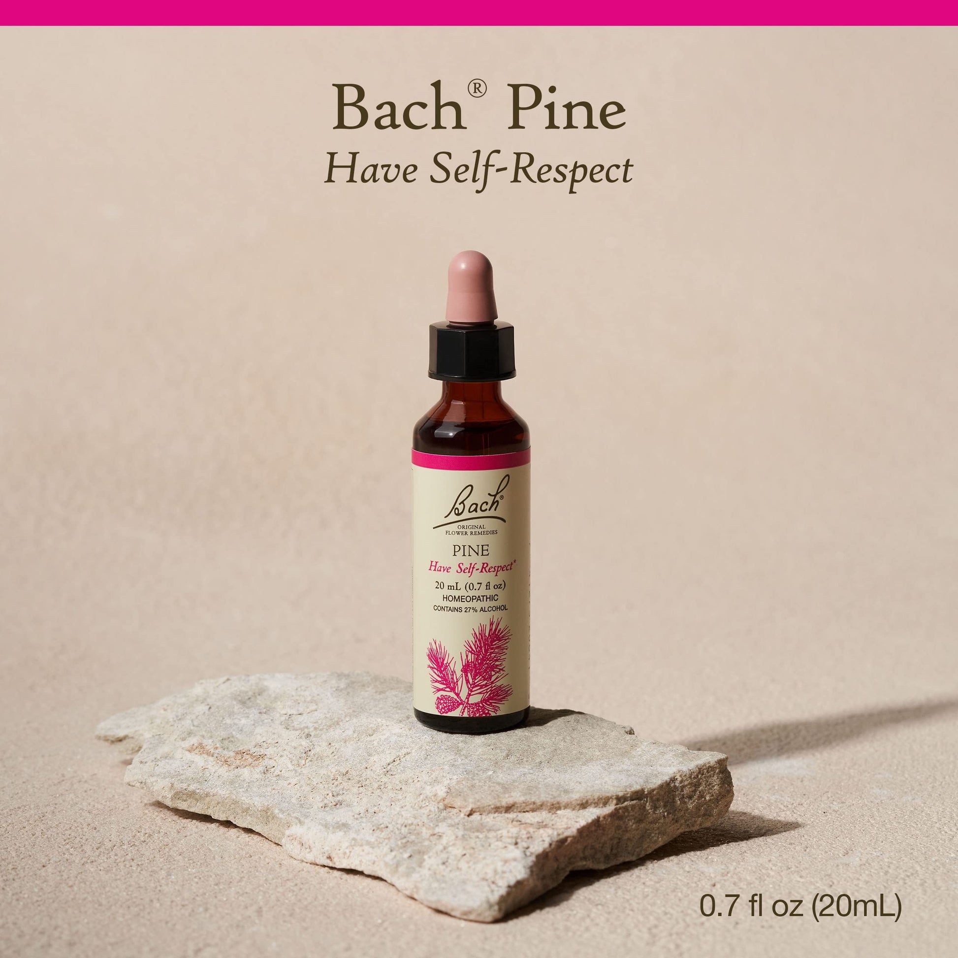 Bach Original Flower Remedies, Pine for Self Respect, Natural Homeopathic Flower Essence BachAu supplements