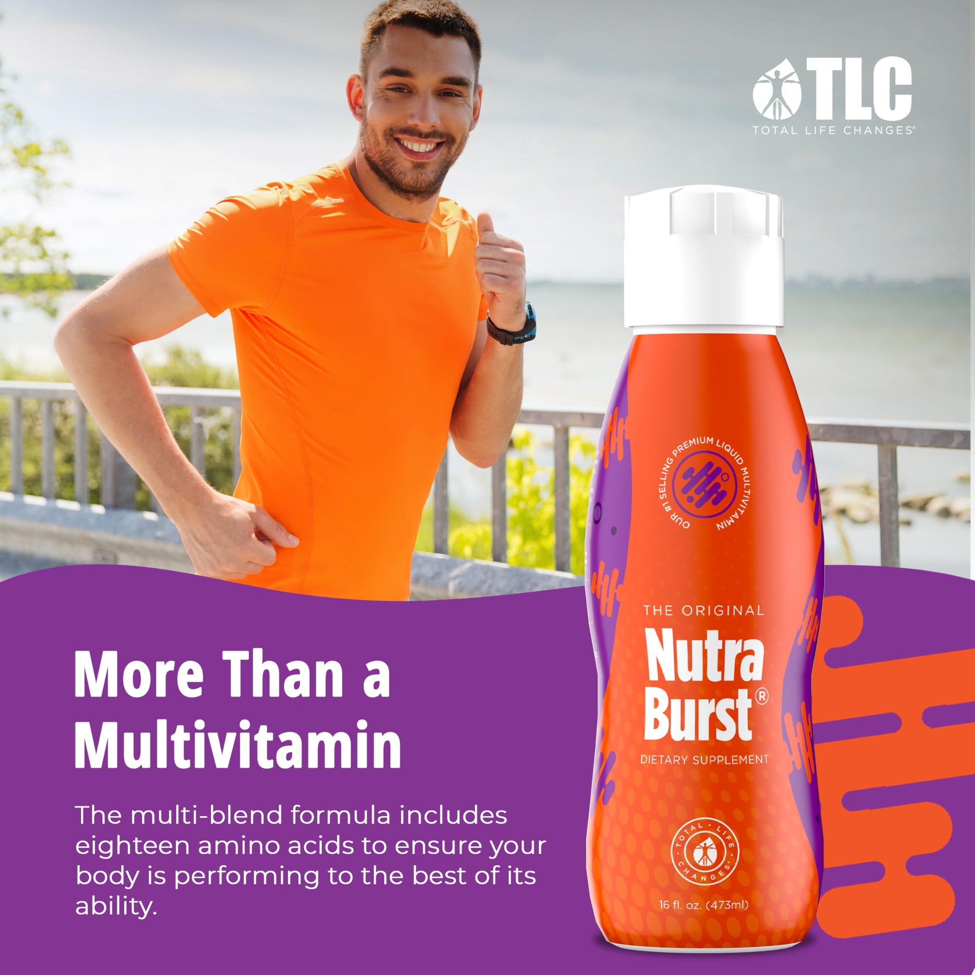 Total Life Changes NutraBurst - Liquid Multivitamin, Daily Nutritional Support, Packed with Essential Vitamins and Minerals, 16 fl. oz NUTRA BURSTAu supplements