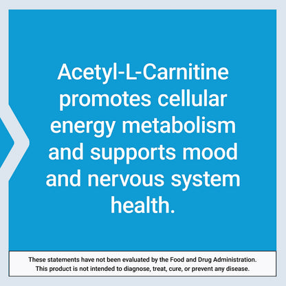 Life Extension Acetyl-L-Carnitine, Acetyl-L-Carnitine, vitamin C, Brain, mood & nerve health Life ExtensionUS supplements