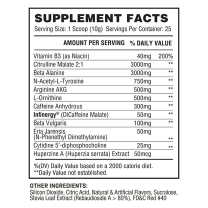 PWR Labz Pre Workout - Pump · Focus · Energy · L-Citrulline, L-Tyrosine, Agmatine, Alpha GPC PWR Labz LLCUS supplements
