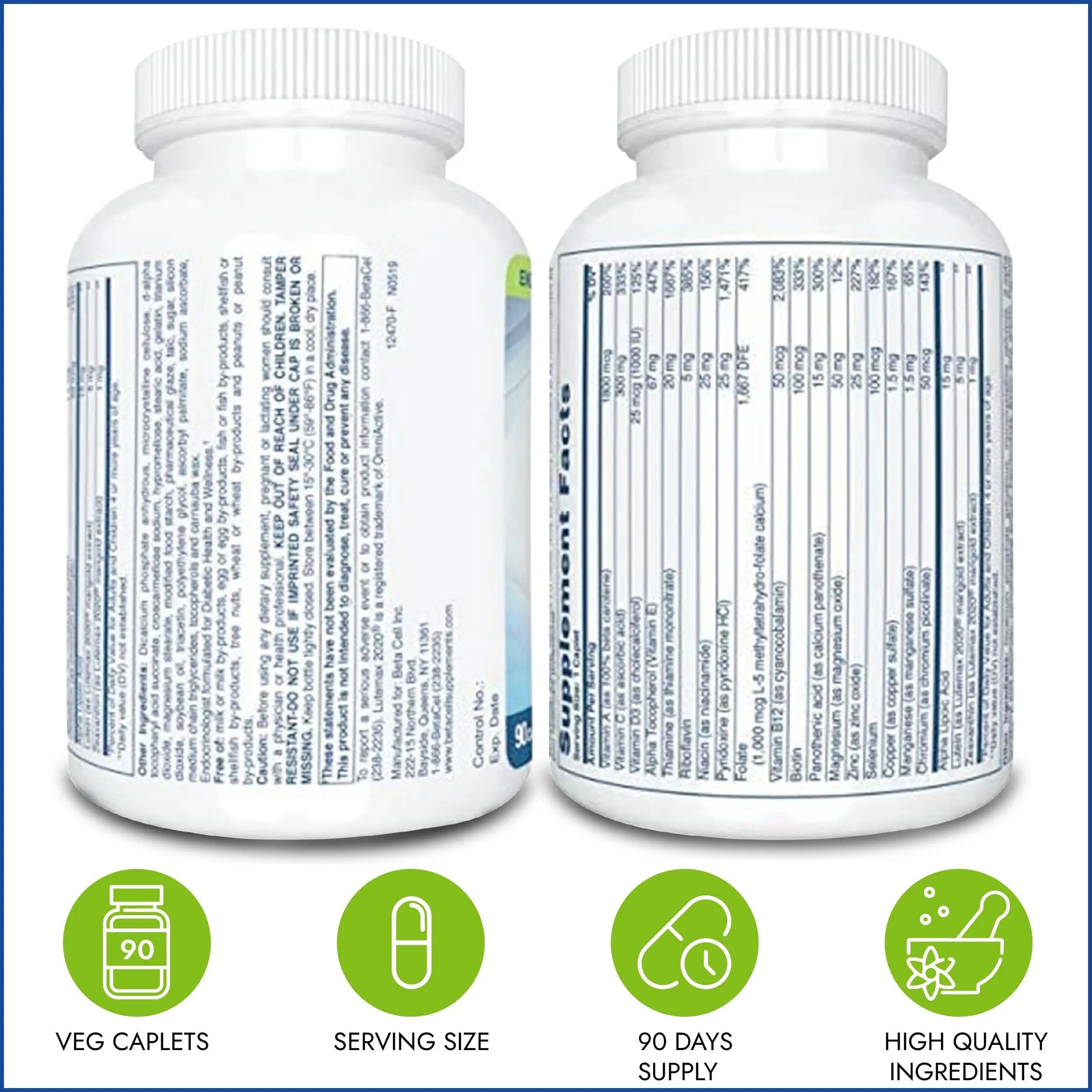 BETACELL Multivitamin Mineral Complex - Multivitamin for Men and Women - Vitamin Supplements - Pure Encapsulations Multivitamin BETACELLAu supplements