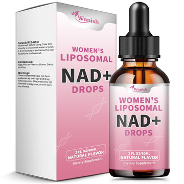 Liposomal NAD Liquid Supplement for Women, Pure 500mg NAD Nicotinamide - Cell Regeneration，Energy & Metabolism Support, Vegan,Sugar Free，Additives Free，2 Fl Oz WanishAu supplements