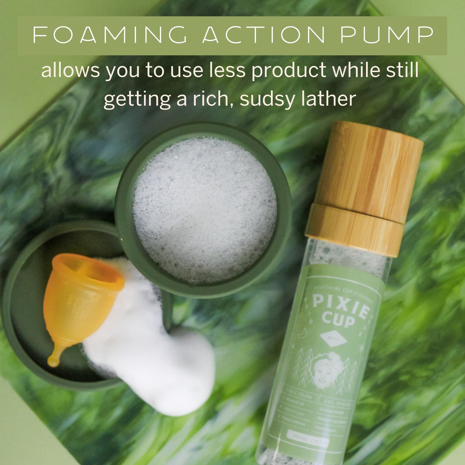 Pixie Menstrual Cup Cleaner Wash + Foaming Dispenser + More Wash in Bottle Than Any Other Brand Pixie CupAu supplements