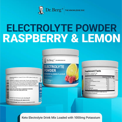 Dr. Berg Electrolyte Powder - Electrolyte Drink Supplements with 1000mg Potassium Dr. Berg NutritionalsUS supplements