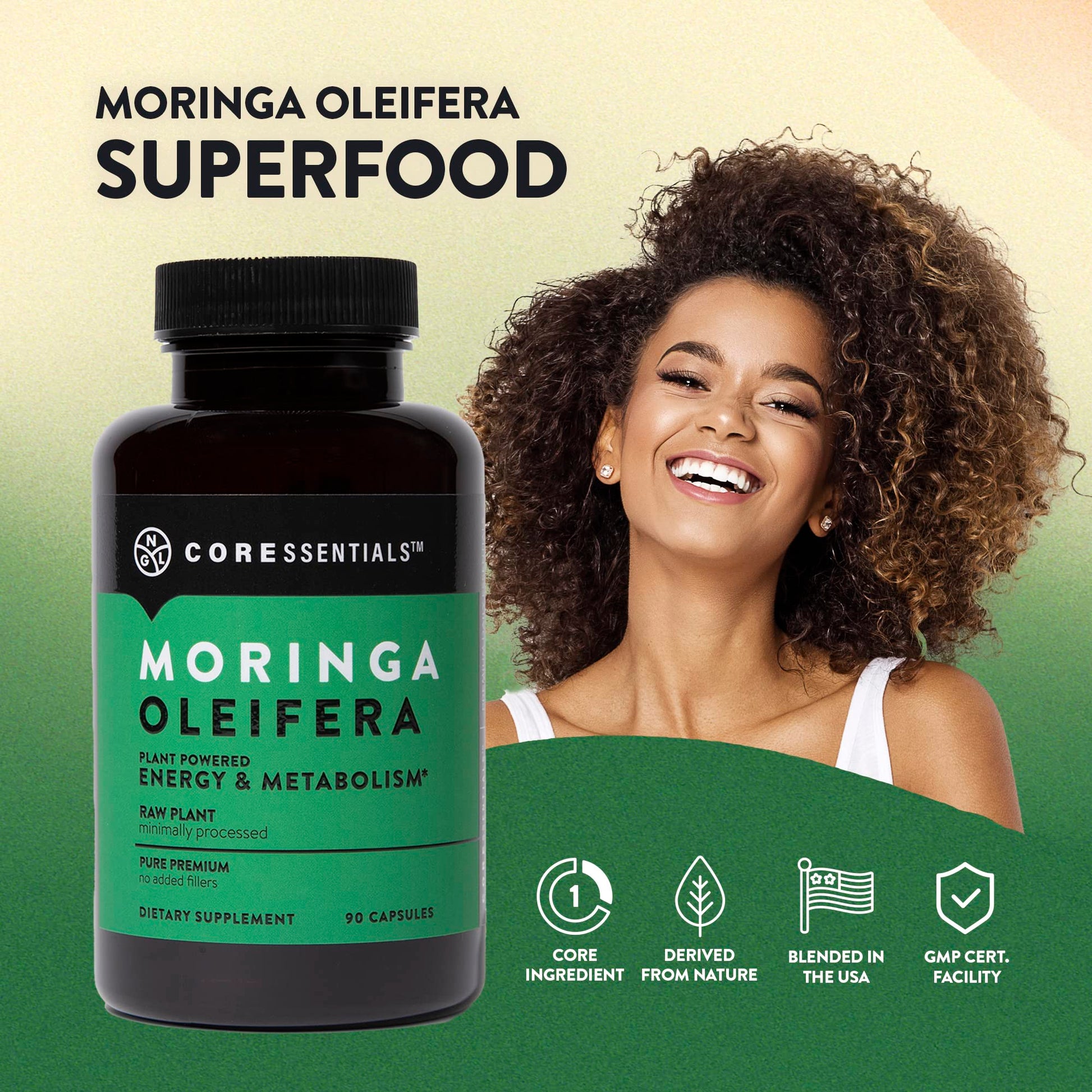 NGL Moringa Capsules 1300mg | Pure Raw Moringa Oleifera Superfood Dietary Supplement | 90 Capsules NGLAu supplements