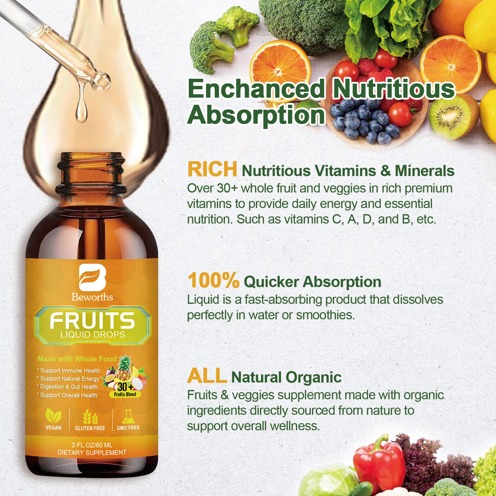 B BEWORTHS Fruits and Veggies Supplement - Balance of Natural Fruit and Vegetable B BEWORTHSUS supplements