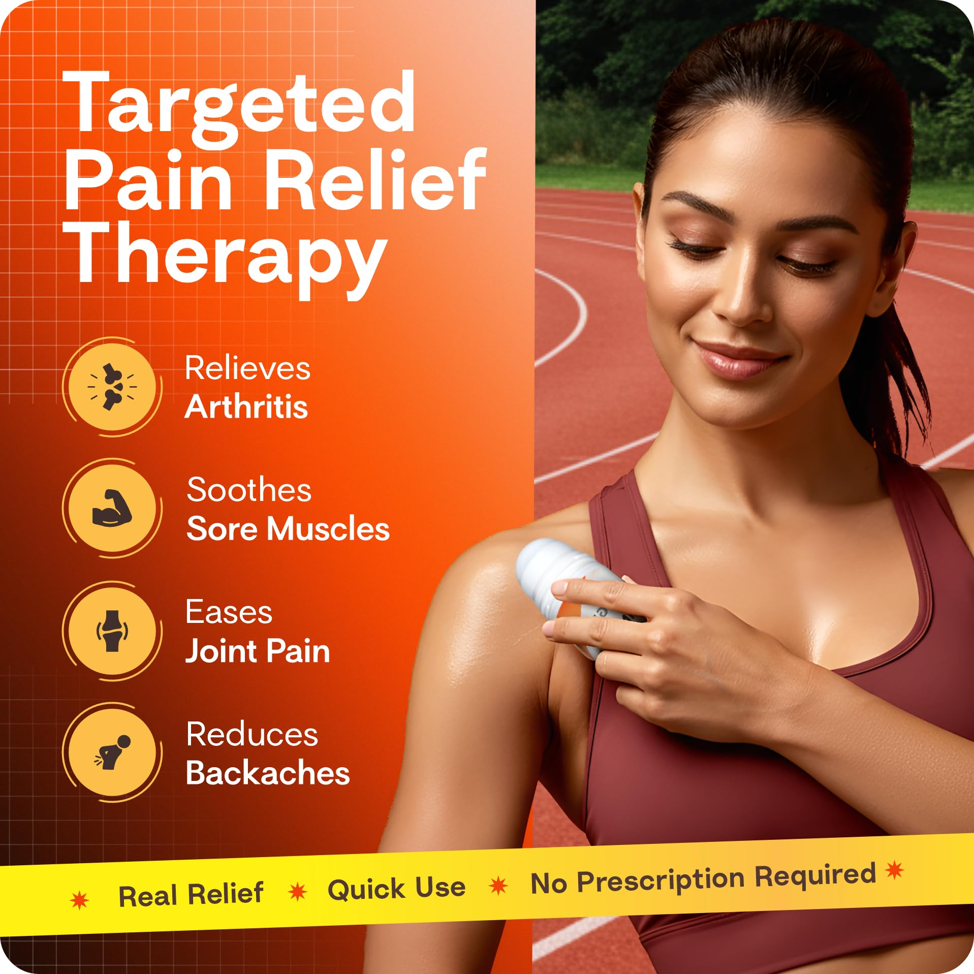 Rugged Fit Max-Strength Pain Relief Roll-On Gel – Cold & Hot Therapy with Menthol 2% + Methyl Salicylate 10% – Fast-Absorbing, Non-Greasy for Back, Arthritis, Muscle & Joint Pain – 3.38 fl oz Rugged FitAu supplements