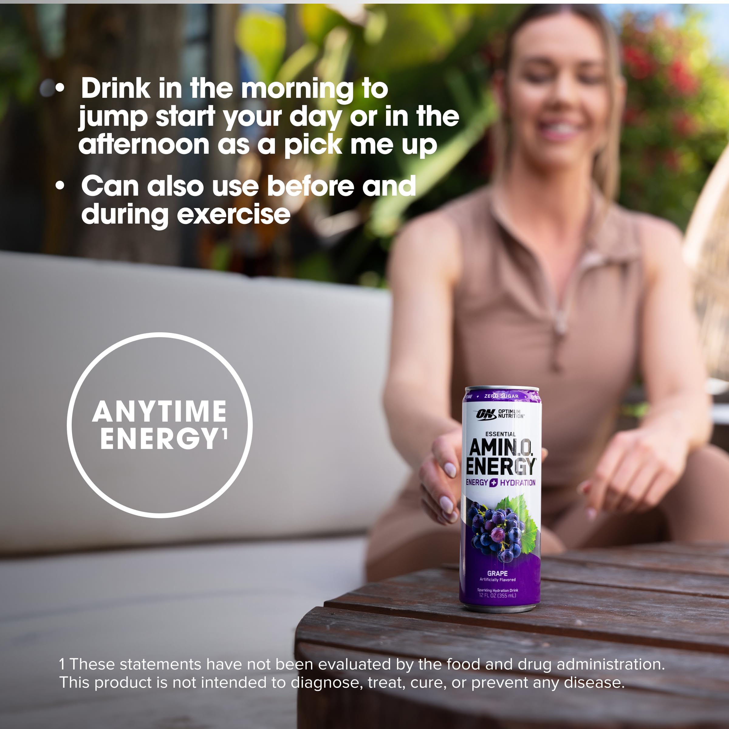 Optimum Nutrition Amino Energy Sparkling Hydration Drink, Electrolytes, Caffeine Optimum NutritionAu supplements