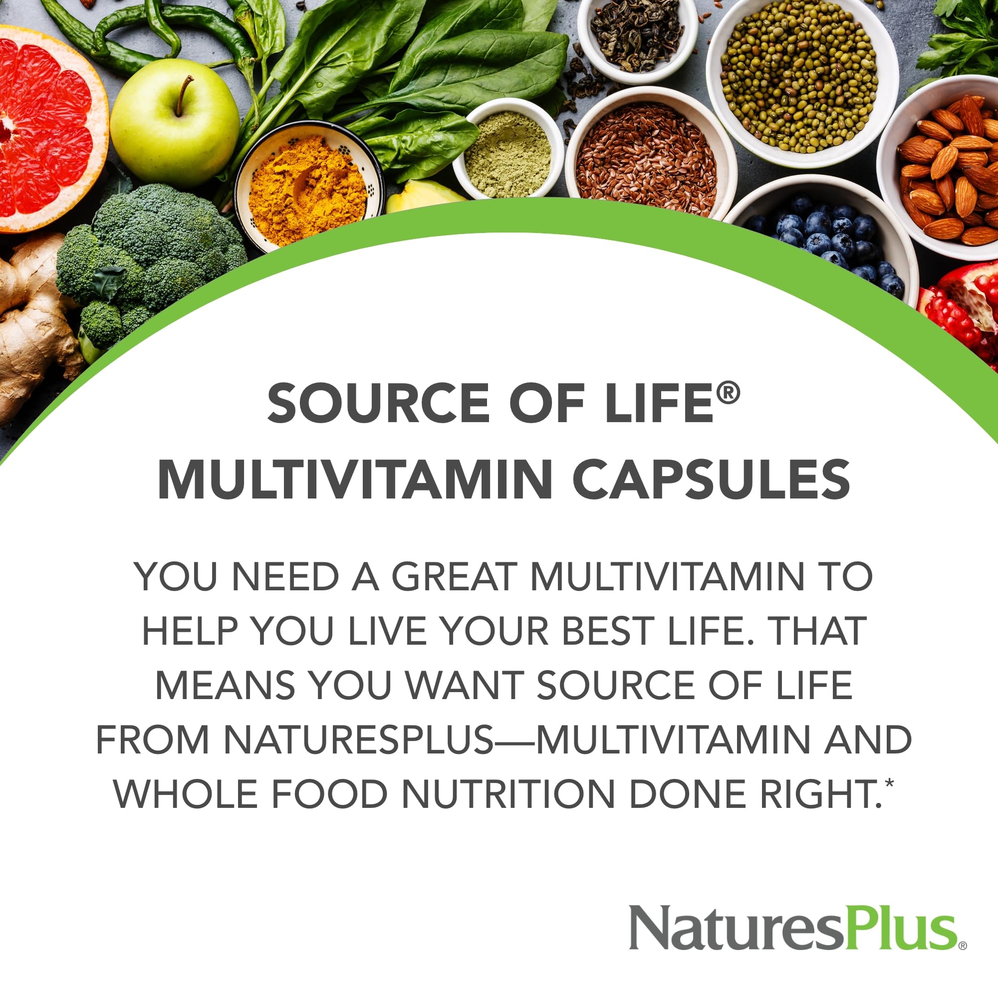 NaturesPlus Source of Life - 180 Capsules - Multivitamin & Mineral Supplement - Supports Natural Energy & Overall Well-Being - Gluten Free, Vegetarian - 20 Servings NaturesPlusAu supplements