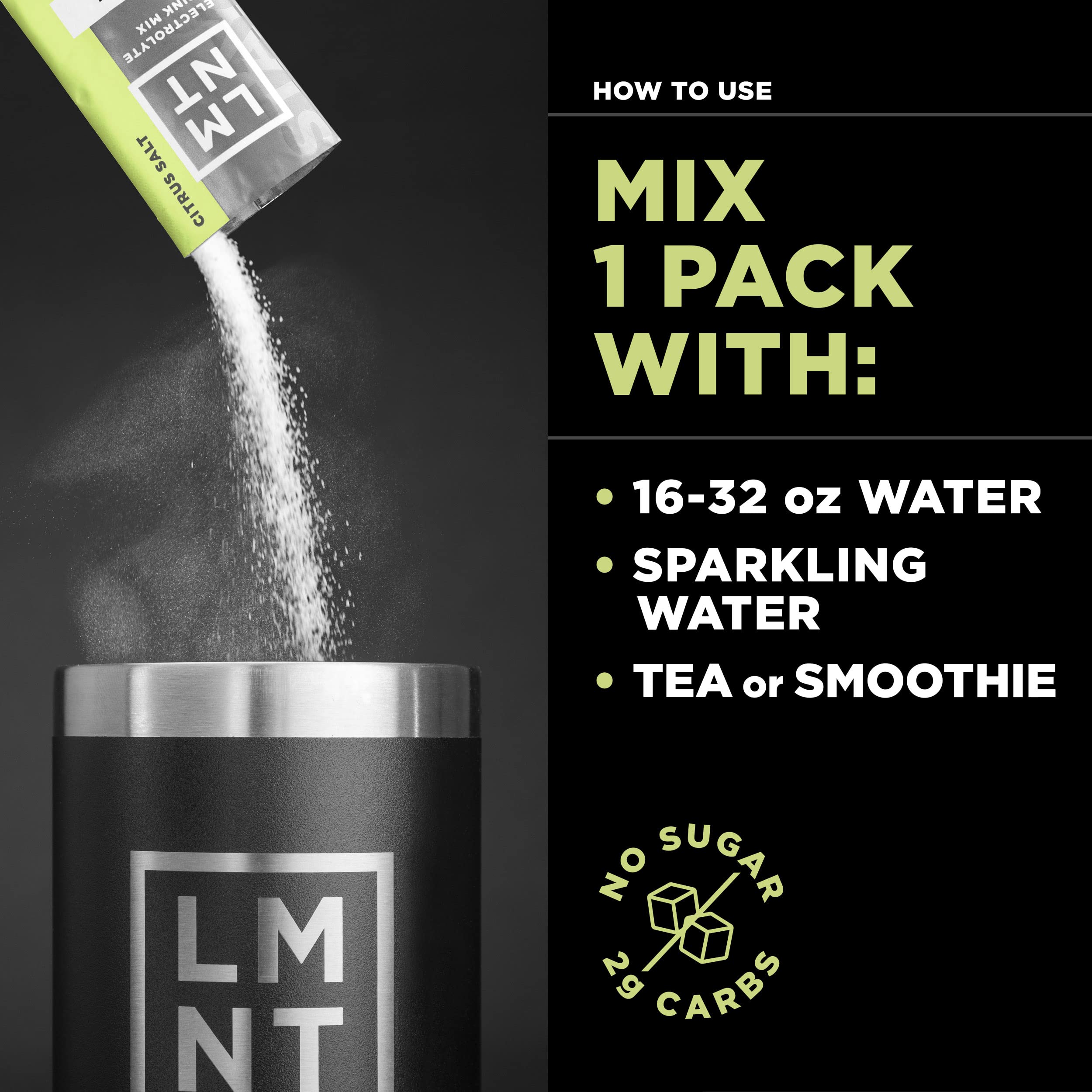 LMNT Zero-Sugar Electrolytes - Citrus Salt - Hydration Powder Packets | No Dodgy Ingredie Drink LMNTUS supplements