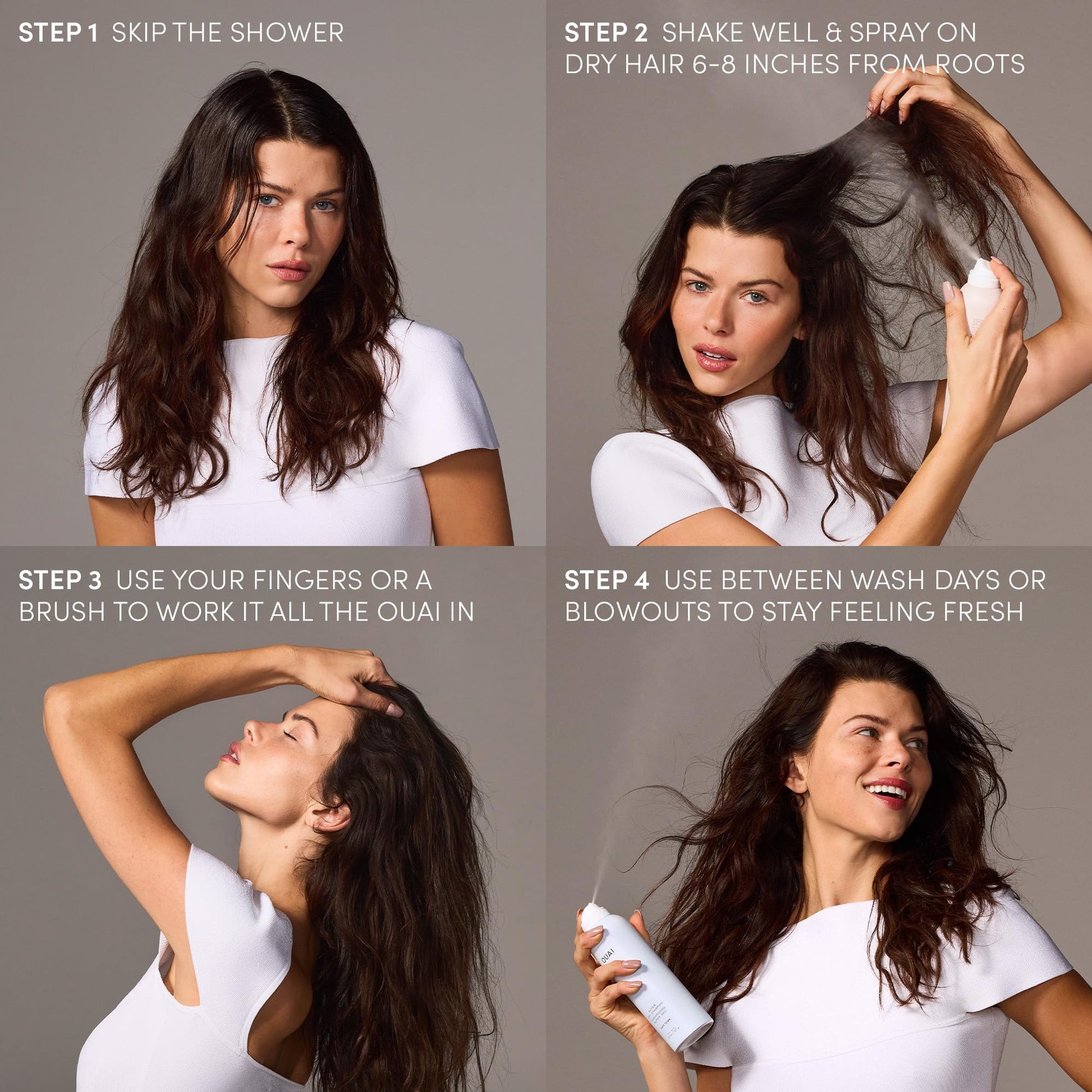 OUAI Super Travel Size Dry Shampoo - Volumizing Dry Shampoo - Absorbs Oil, Dirt & Sweat - Blends Seamlessly into Hair with Zero Residue & Enriched with a Long-Lasting Scent - Cape Town (2 oz) OUAIAu supplements