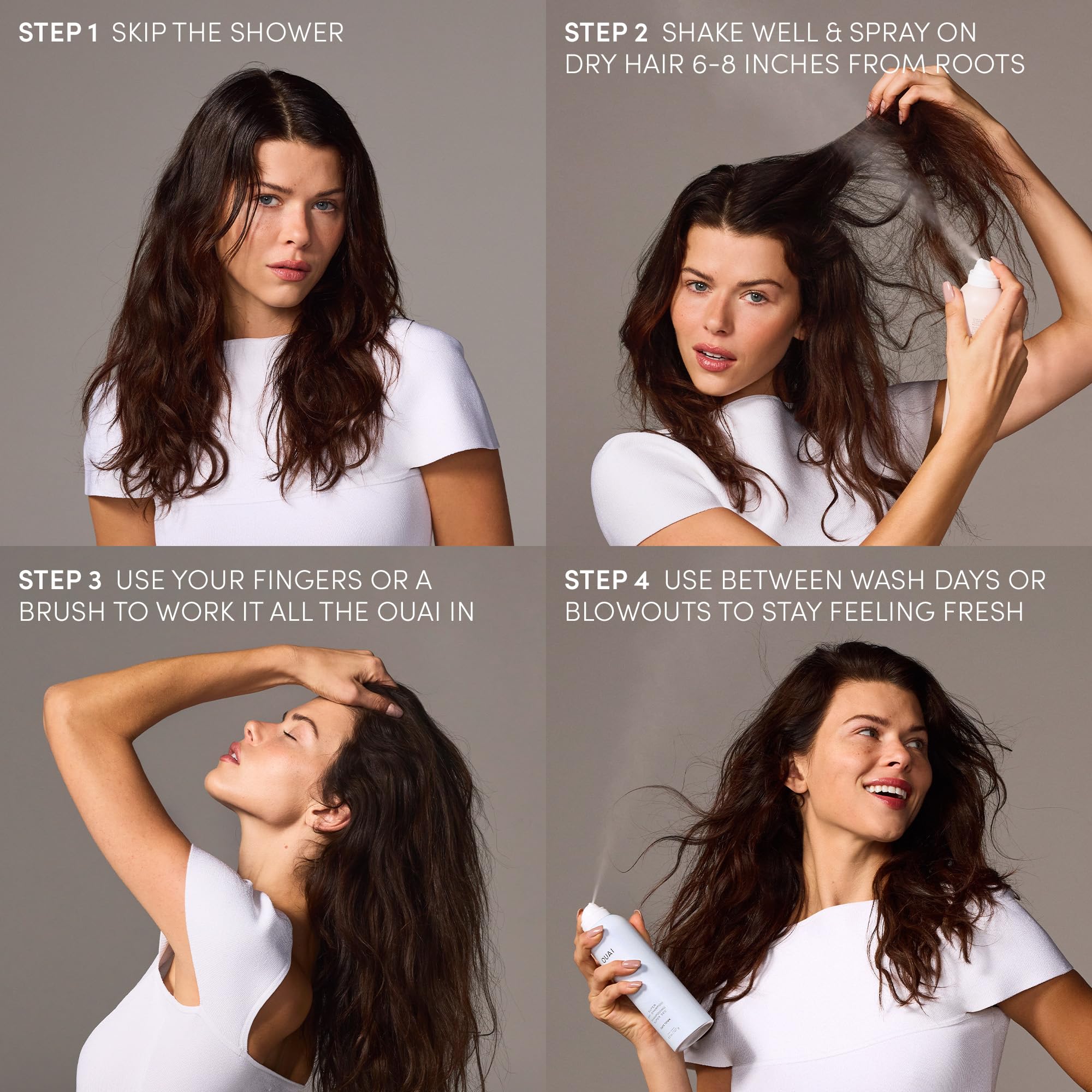 OUAI Super Travel Size Dry Shampoo - Volumizing Dry Shampoo - Absorbs Oil, Dirt & Sweat - Blends Seamlessly into Hair with Zero Residue & Enriched with a Long-Lasting Scent - Cape Town (2 oz) OUAIAu supplements