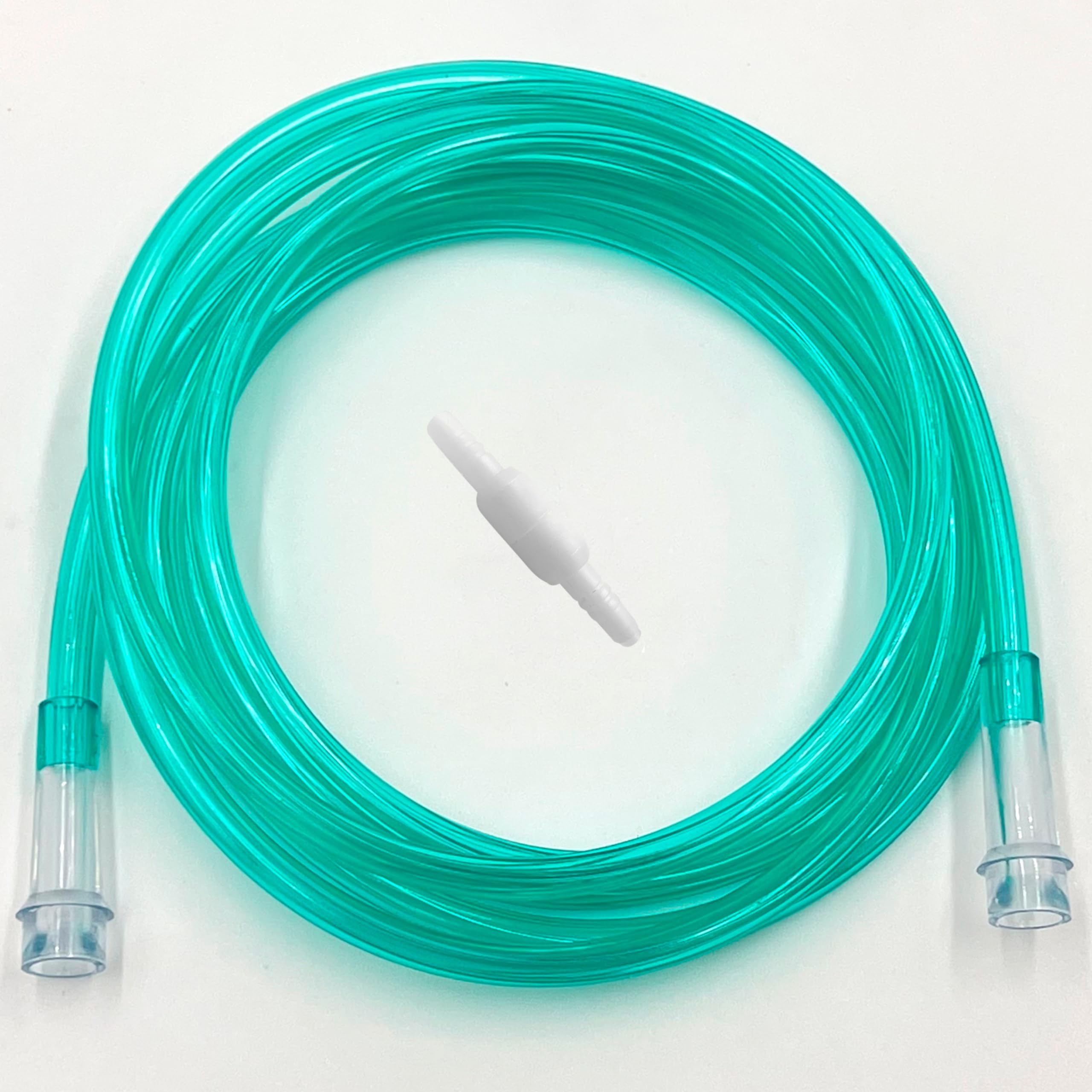 5pk 7Ft Green Oxygen Supply Tubing with Swivel Connectors ResOneAu supplements