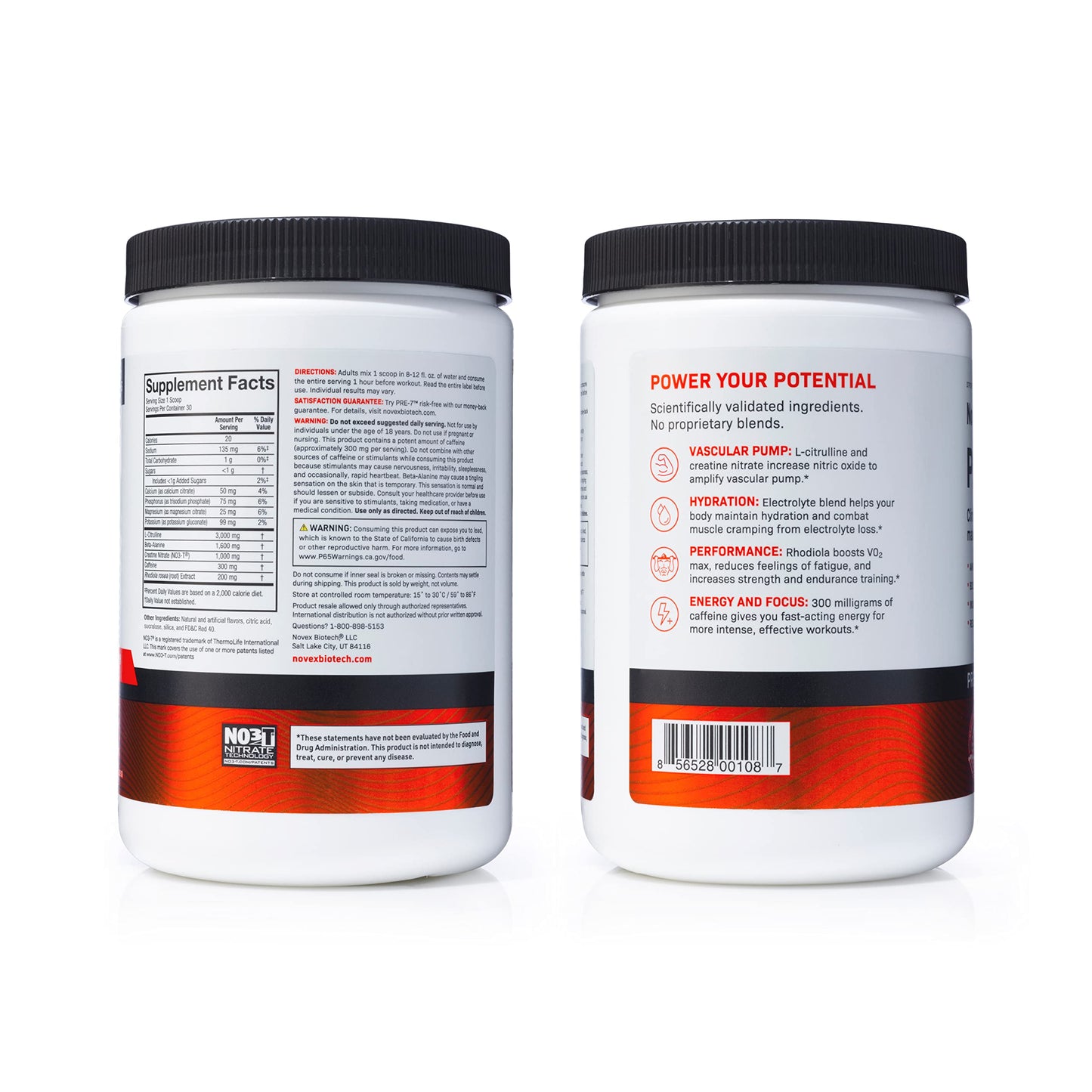 Novex Biotech PRE-7 Pre-Workout Powder – Best preworkout for Men - Boost Energy Novex BiotechUS supplements