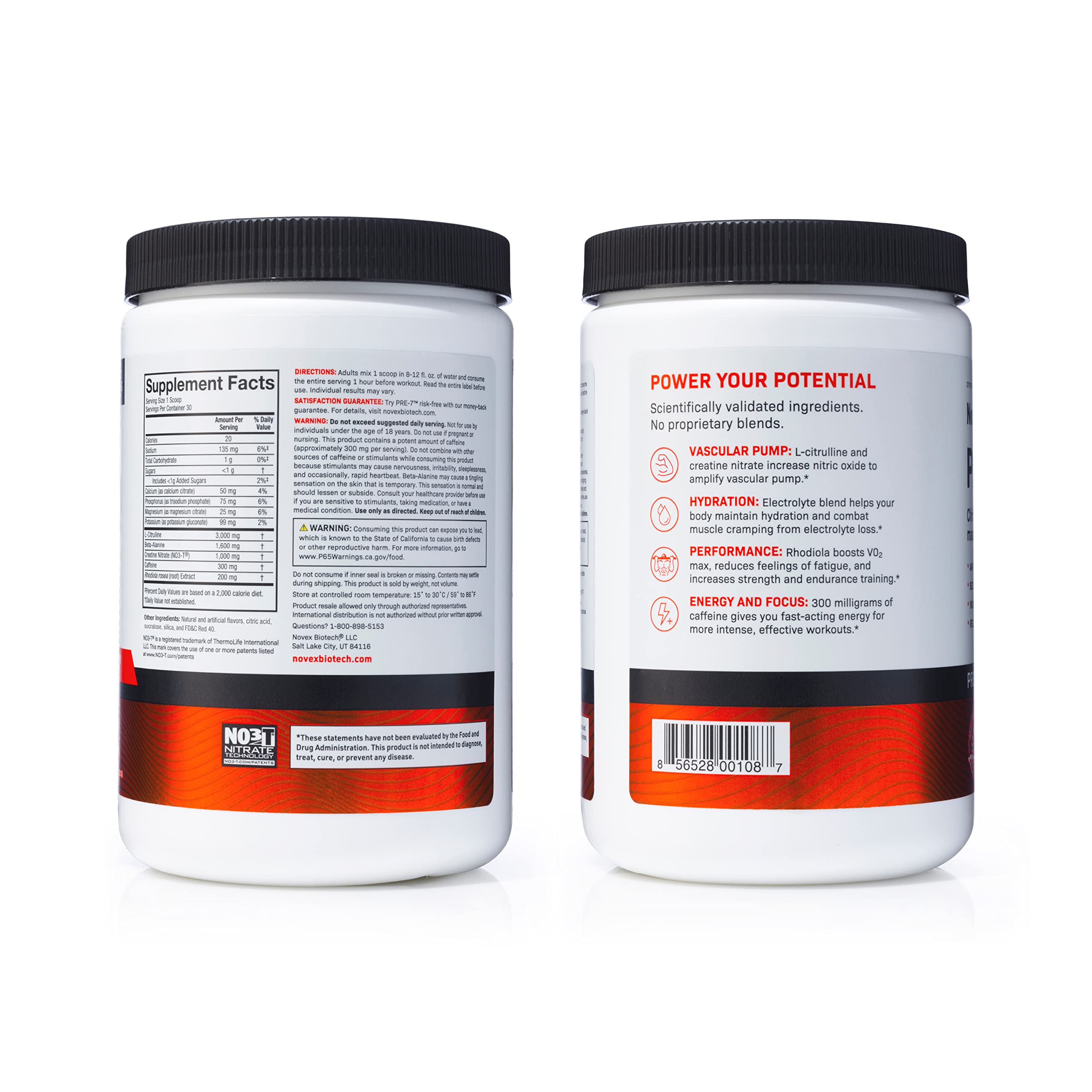 Novex Biotech PRE-7 Pre-Workout Powder – Best preworkout for Men - Boost Energy Novex BiotechAu supplements